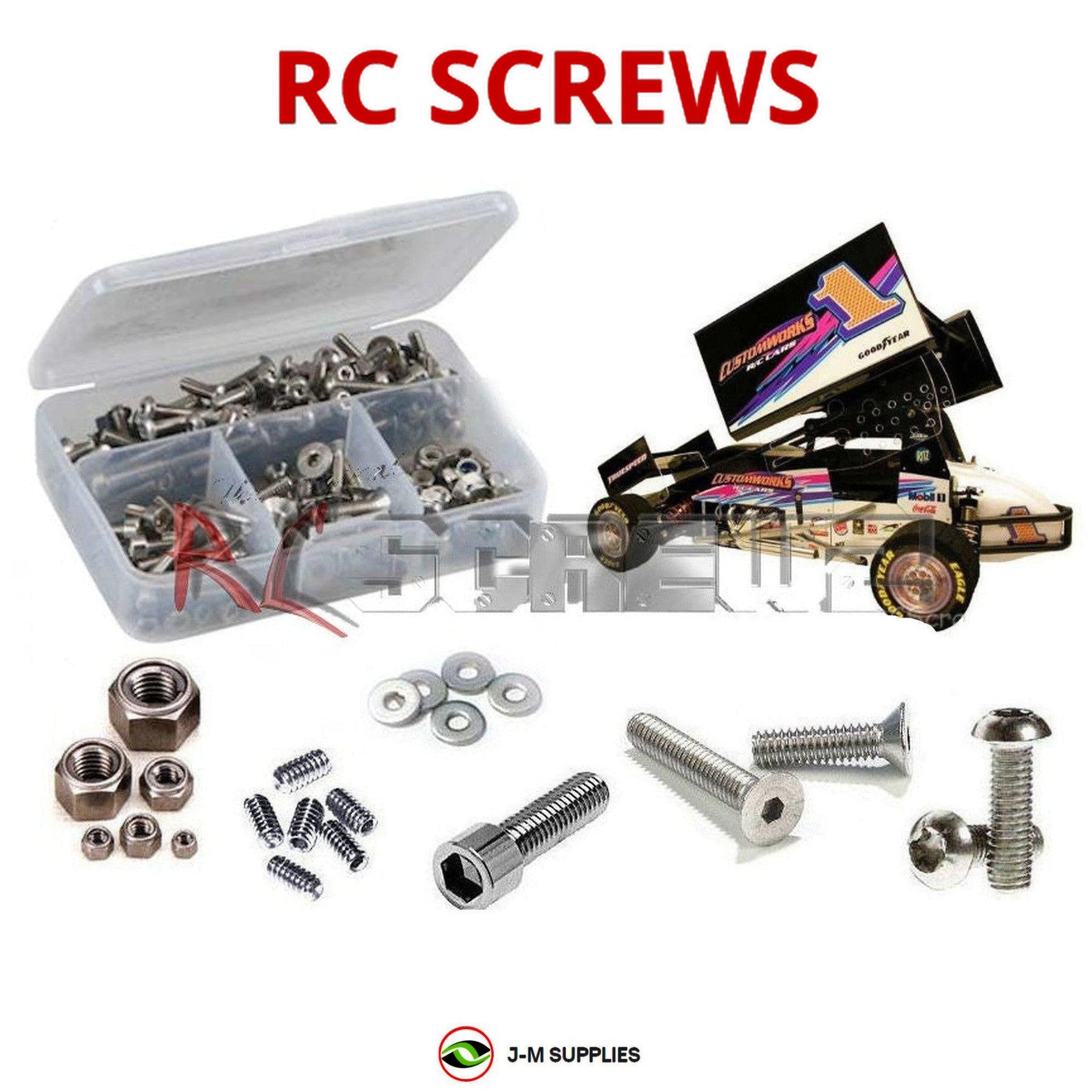 RCScrewZ Metric Stainless Screw Kit cus015m for Custom Works Enforcer GBX3 #0923 - Picture 1 of 12