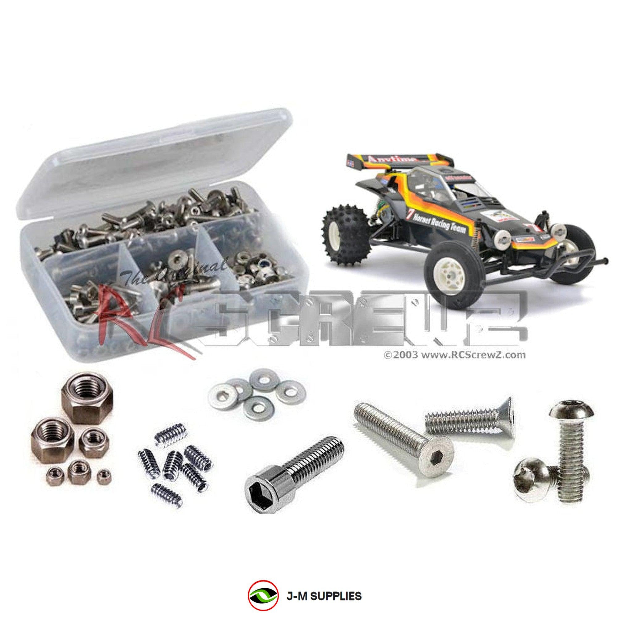 RCScrewZ Stainless Screw Kit+ tam228 for Tamiya Hornet 2wd 1/10th #58336 | PRO - Picture 1 of 12