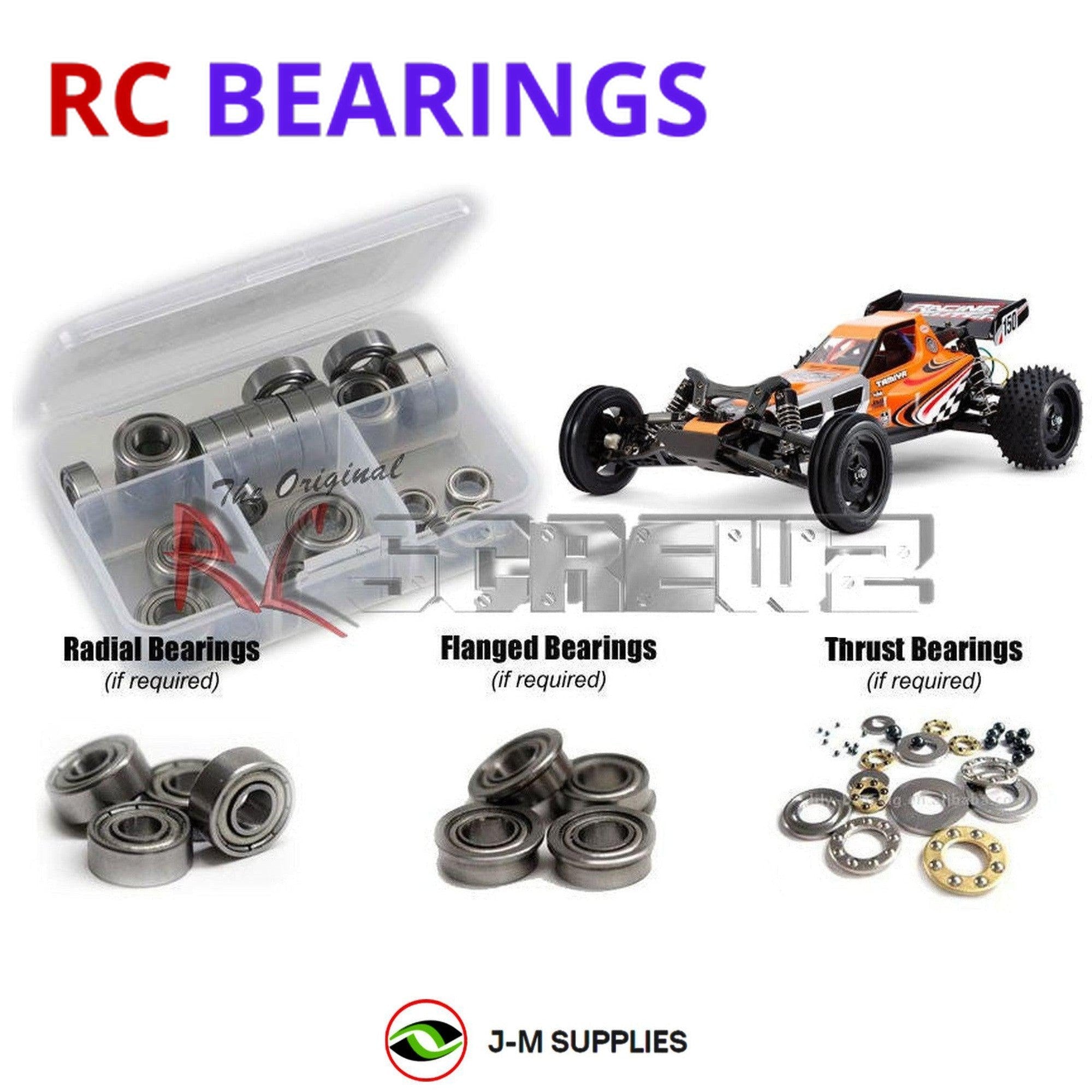 RCScrewZ Metal Shielded Bearings tam205b for Tamiya Racing Fighter DT-03 #58628 - Picture 1 of 12