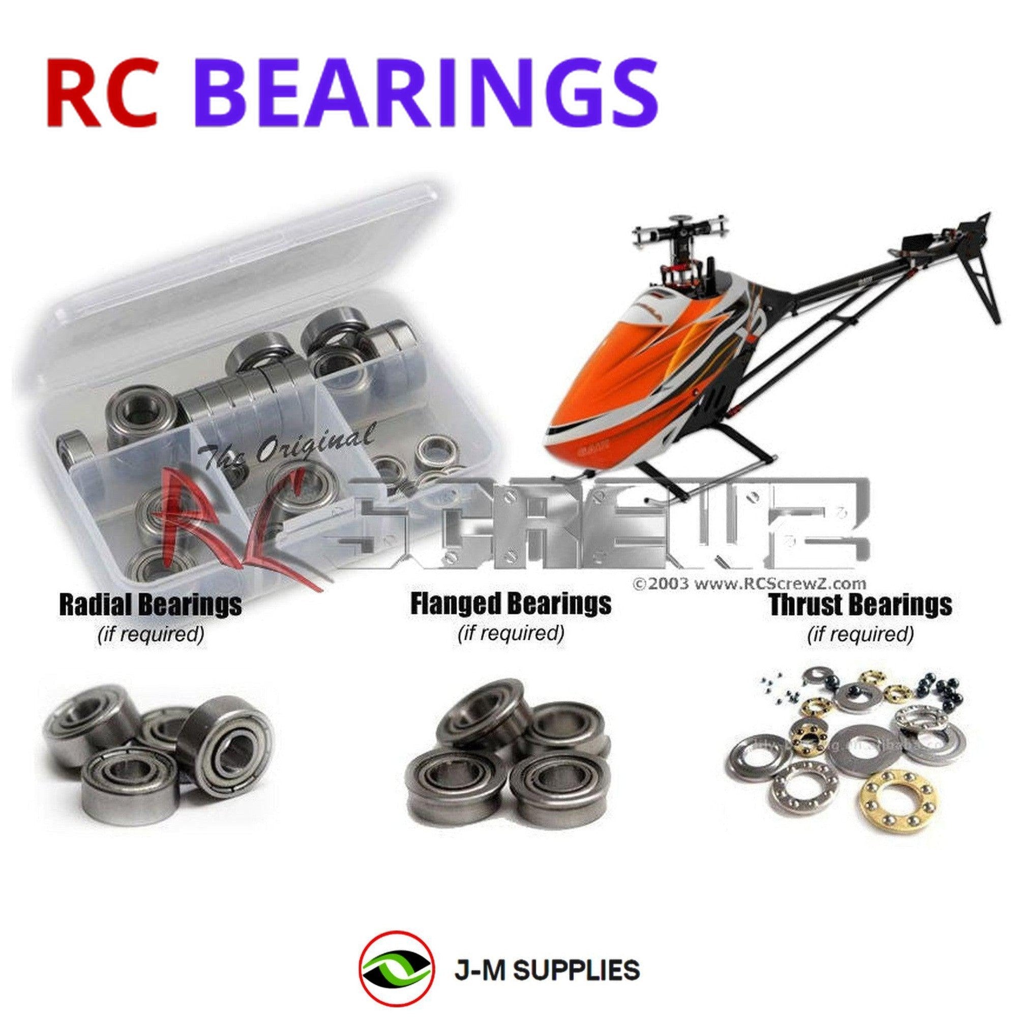 RCScrewZ Metal Shielded Bearing Kit gau014b for Gaui X5 Ver.2 Heli - Picture 1 of 12