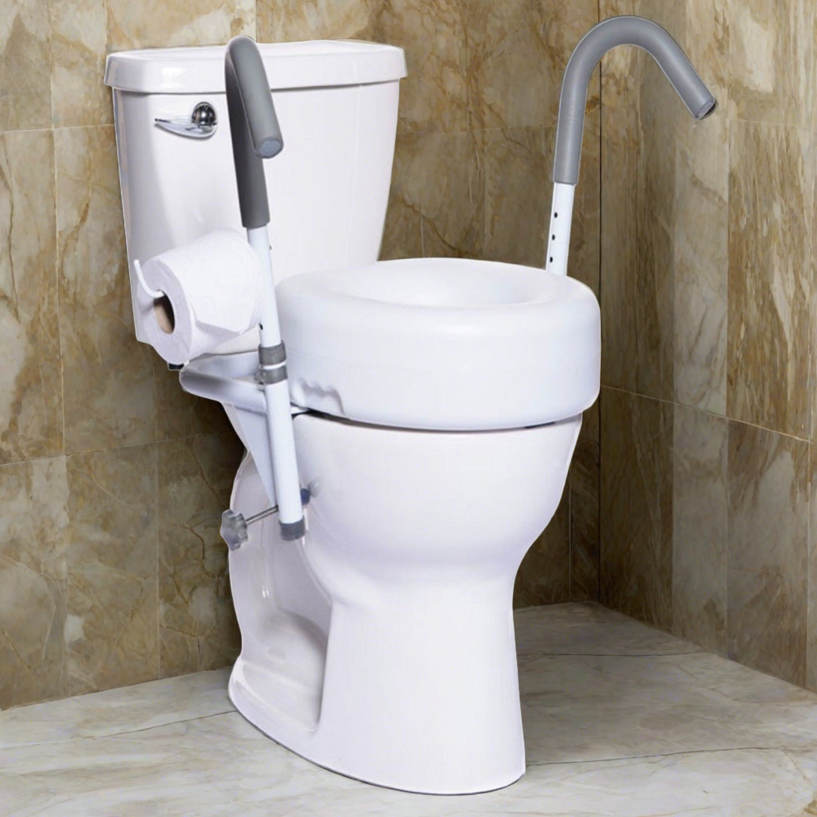 MOBB Healthcare Ultimate Toilet Safety Frame, 400 lbs, For All Standard Toilets - Picture 2 of 12