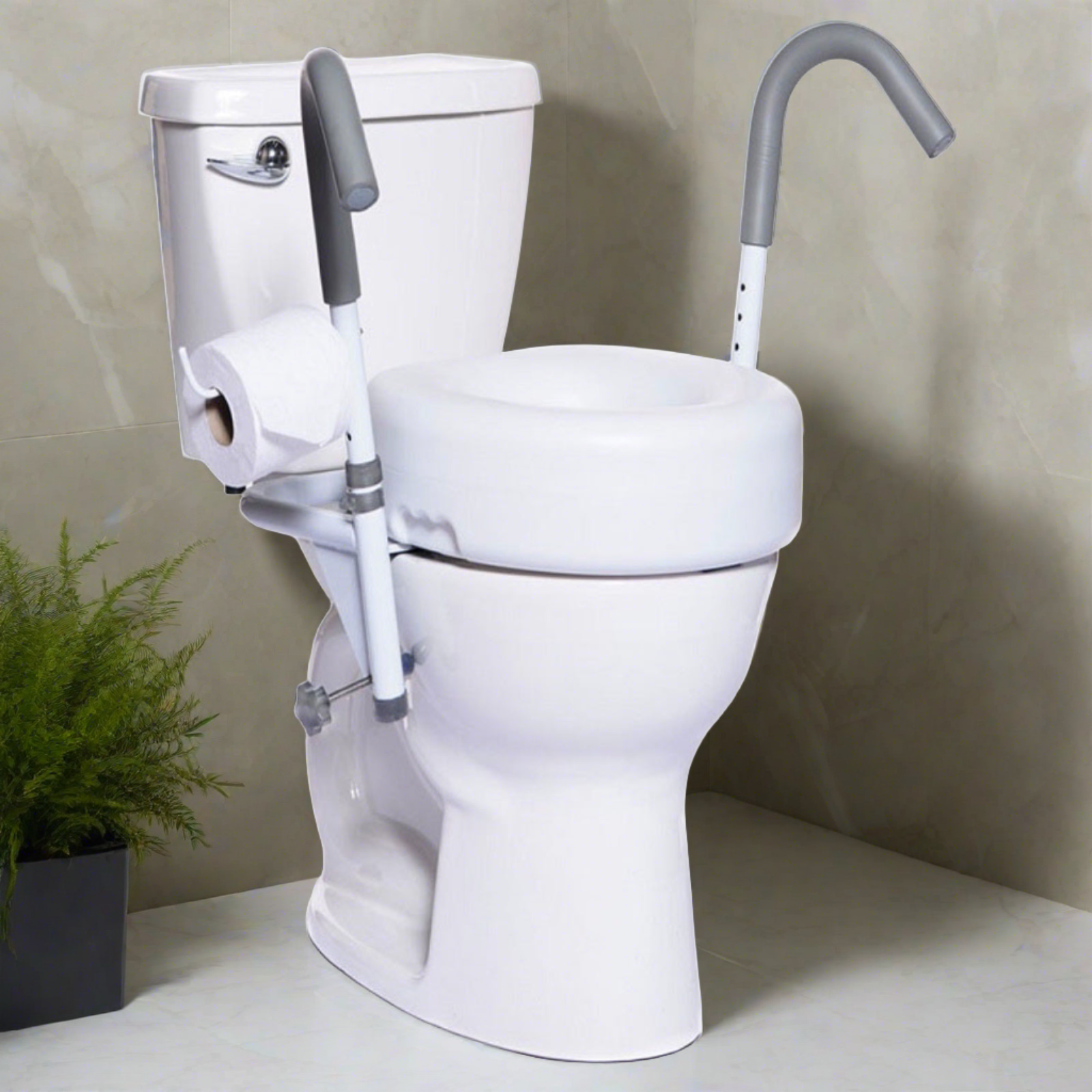 MOBB Healthcare Ultimate Toilet Safety Frame, 400 lbs, For All Standard Toilets - Picture 5 of 12