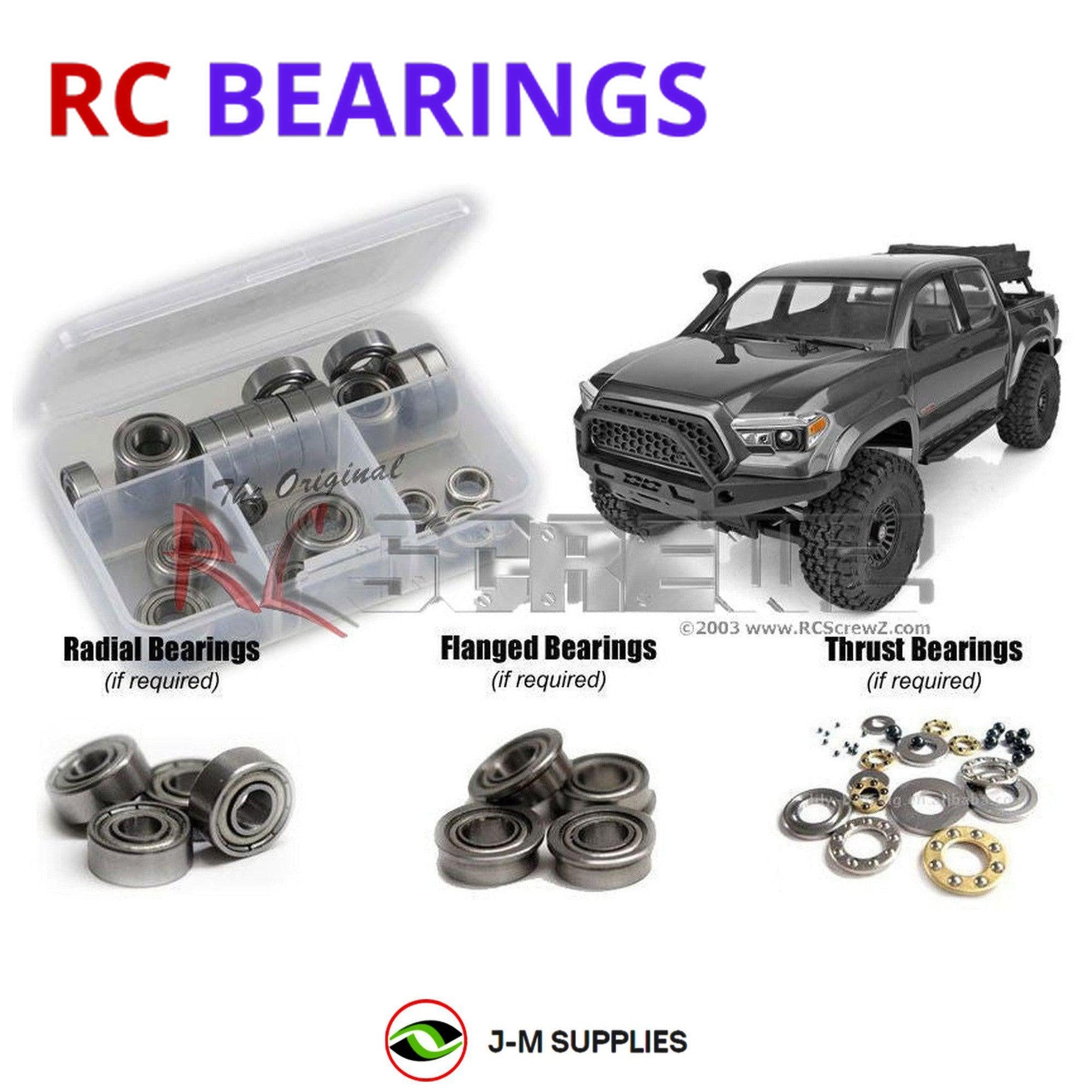 RCScrewZ Metal Shielded Bearing Kit ele001b for Element RC Knight Runner #40113 - Picture 1 of 12