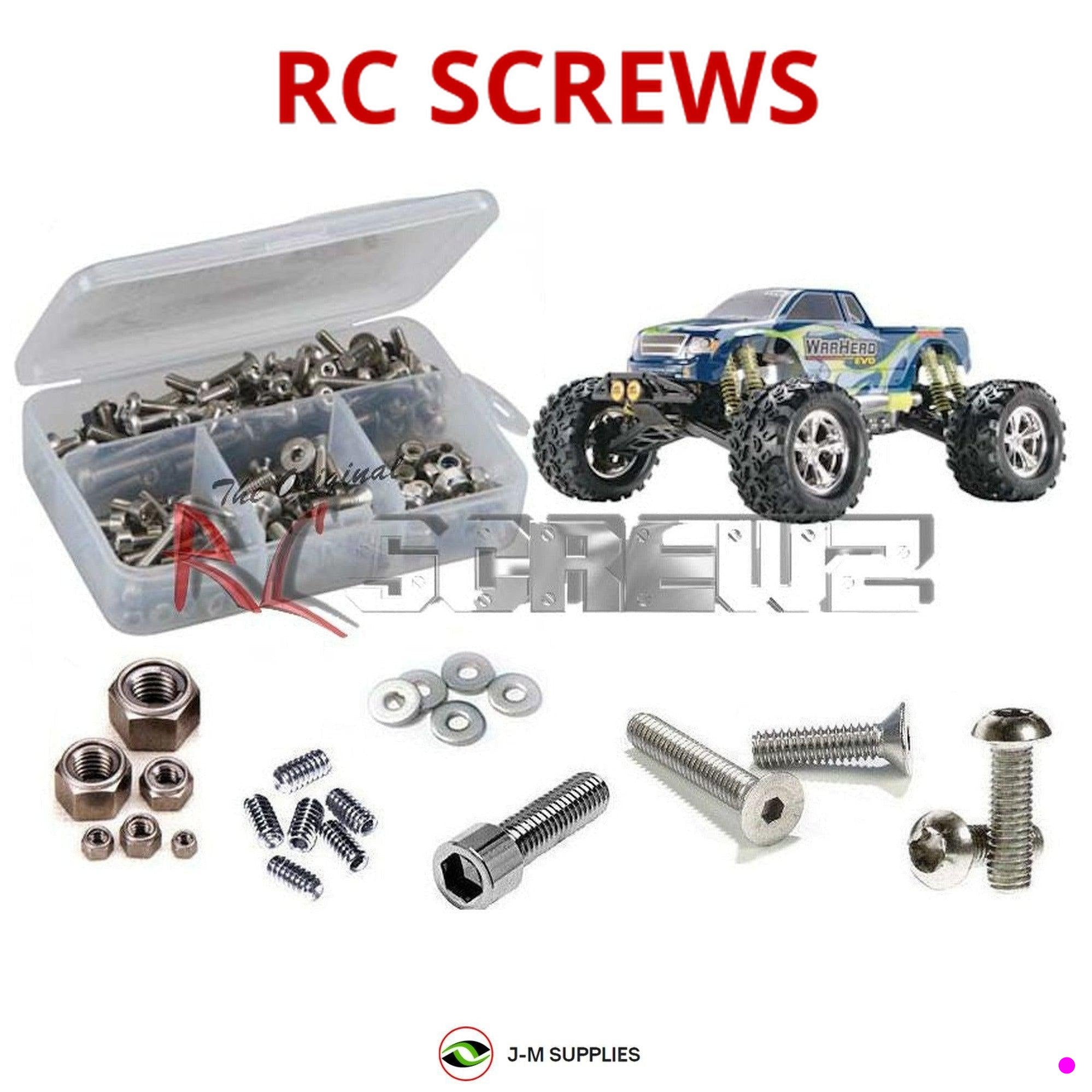 RCScrewZ Stainless Steel Screw Kit dur020 for Duratrax Warhead EVO 1/8 Nitro - Picture 1 of 12