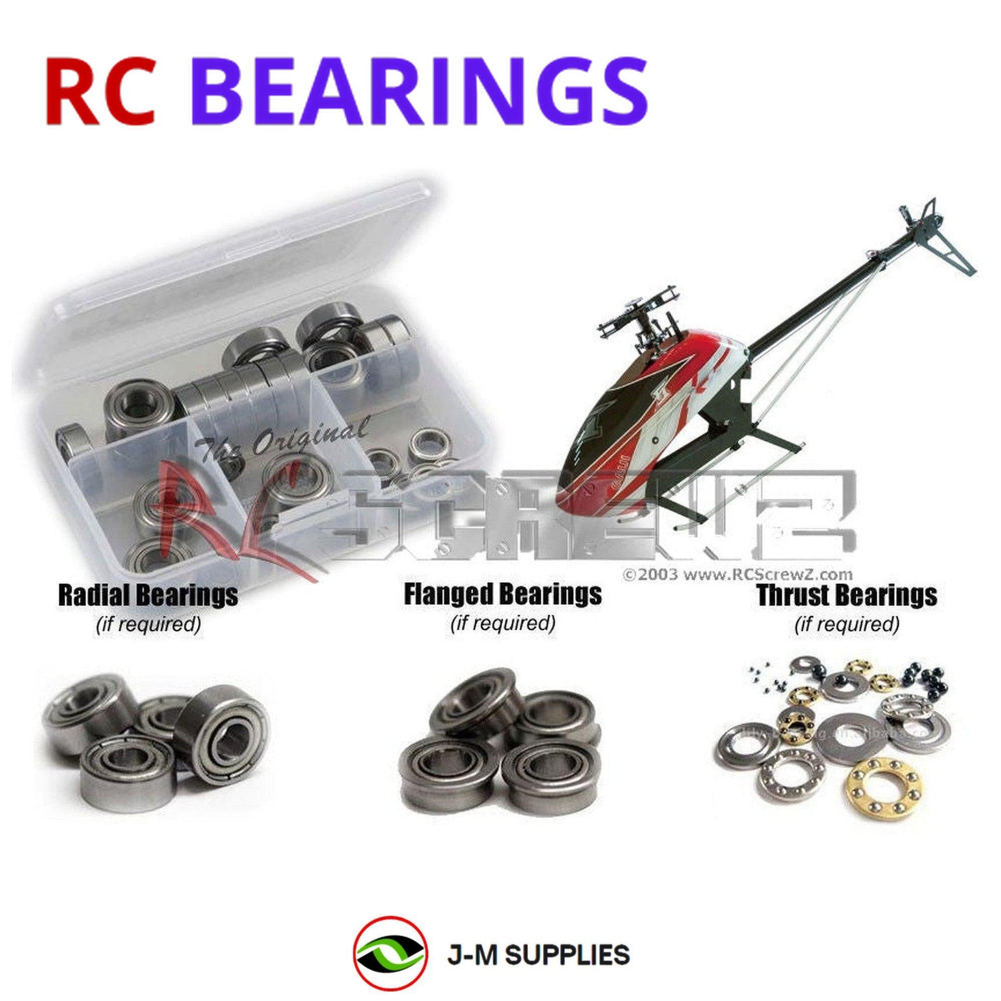 RCScrewZ Metal Shielded Bearing Kit gau012b for Gaui X4 II Heli - Picture 1 of 12