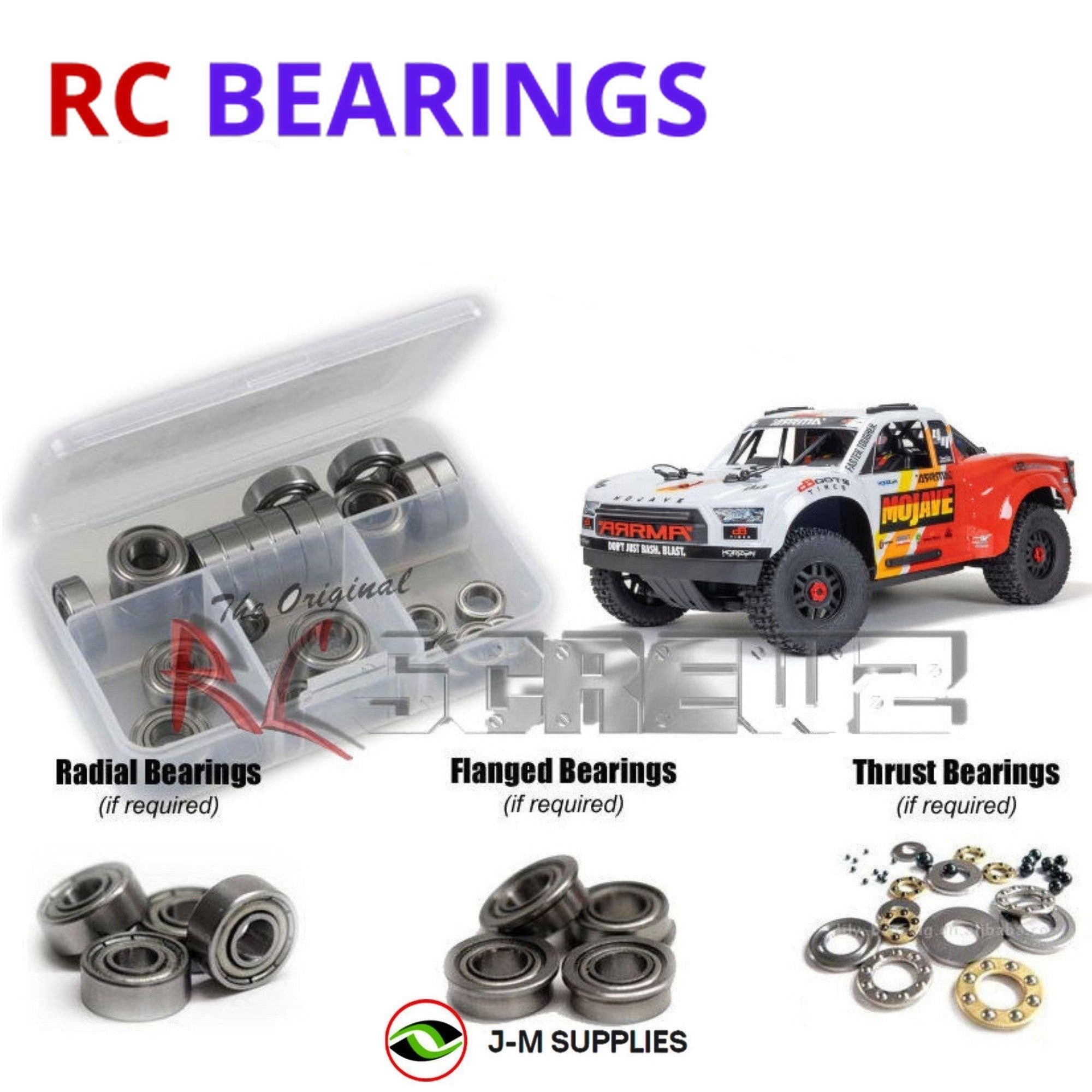 RCScrewZ Metal Shielded Bearings ara052b for Arrma Mojave 4X4 4S BLX Desert Truc - Picture 1 of 12