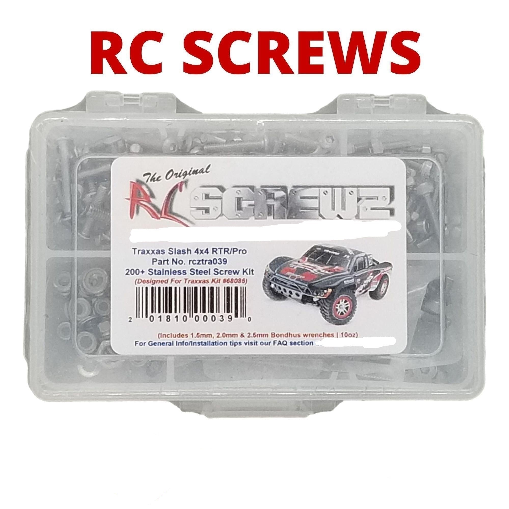 RCScrewZ Stainless Screw Kit tra039 for Traxxas Slash 4x4 1/10 SCT (68086) | SET - Picture 2 of 12