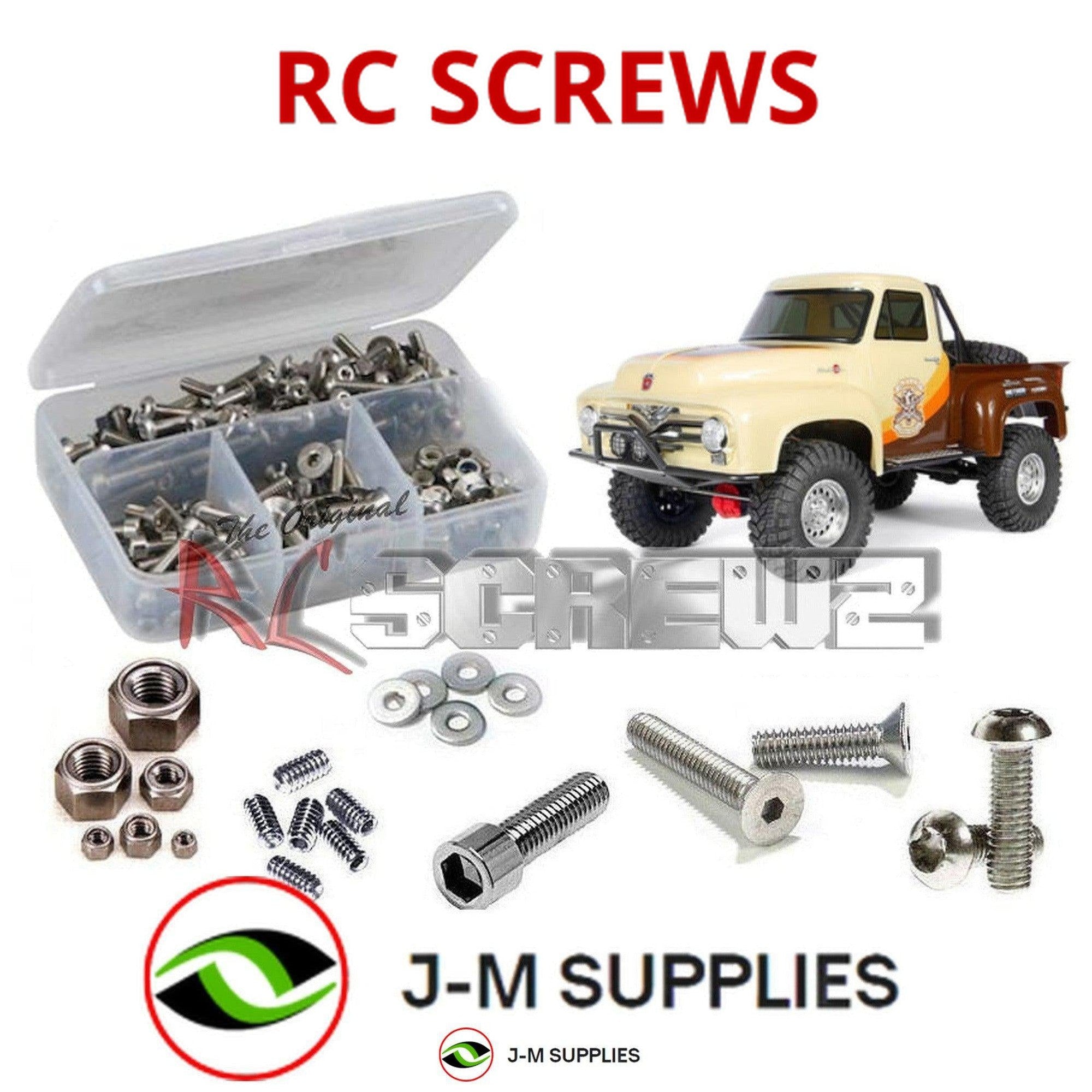 RCScrewZ Stainless Screw Kit axi029 for Axial Racing SCX10 II 1955 Ford AXI03001 - Picture 1 of 12