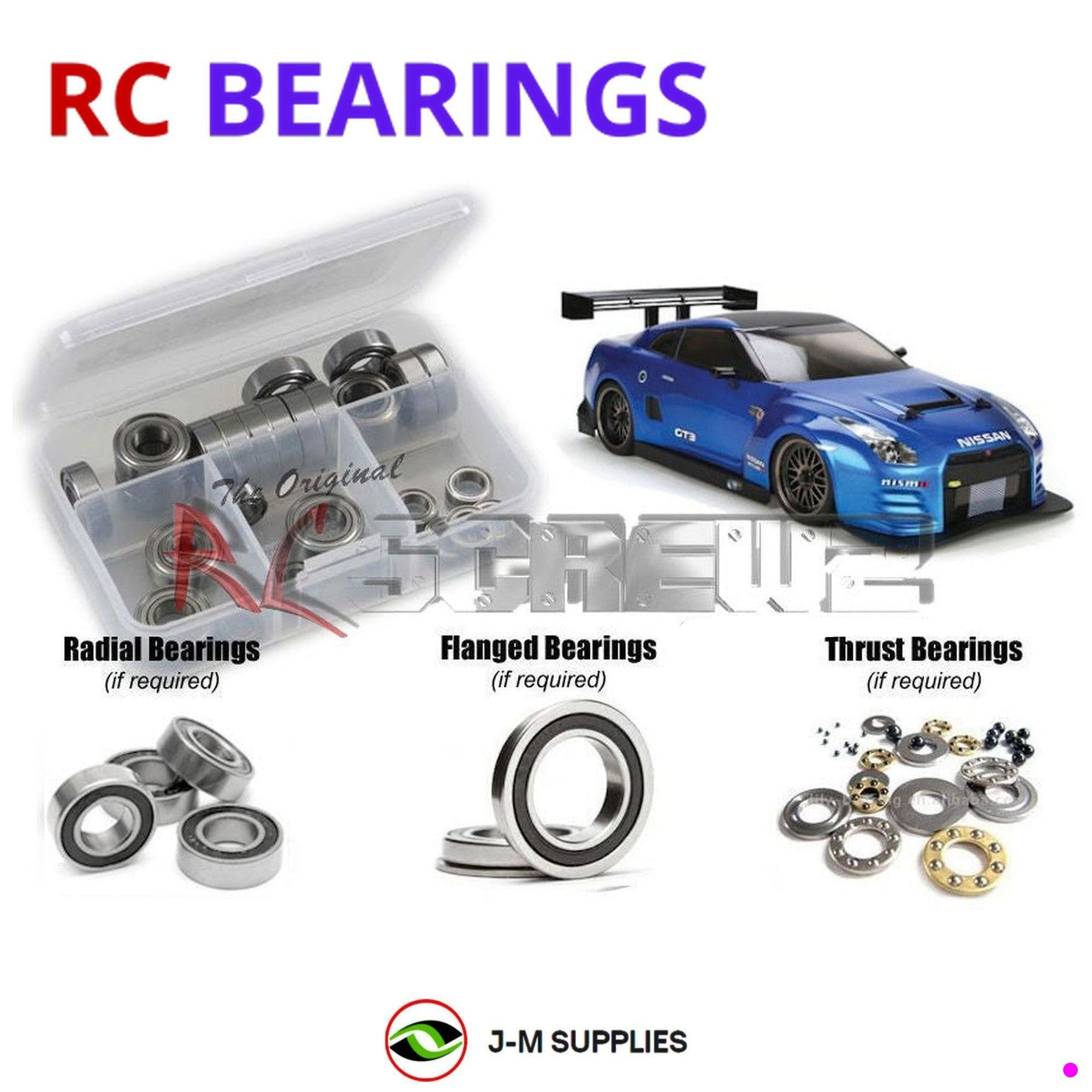 RCScrewZ Rubber Shielded Bearing Kit vat014r for Vaterra V100-C 4wd - Picture 1 of 12