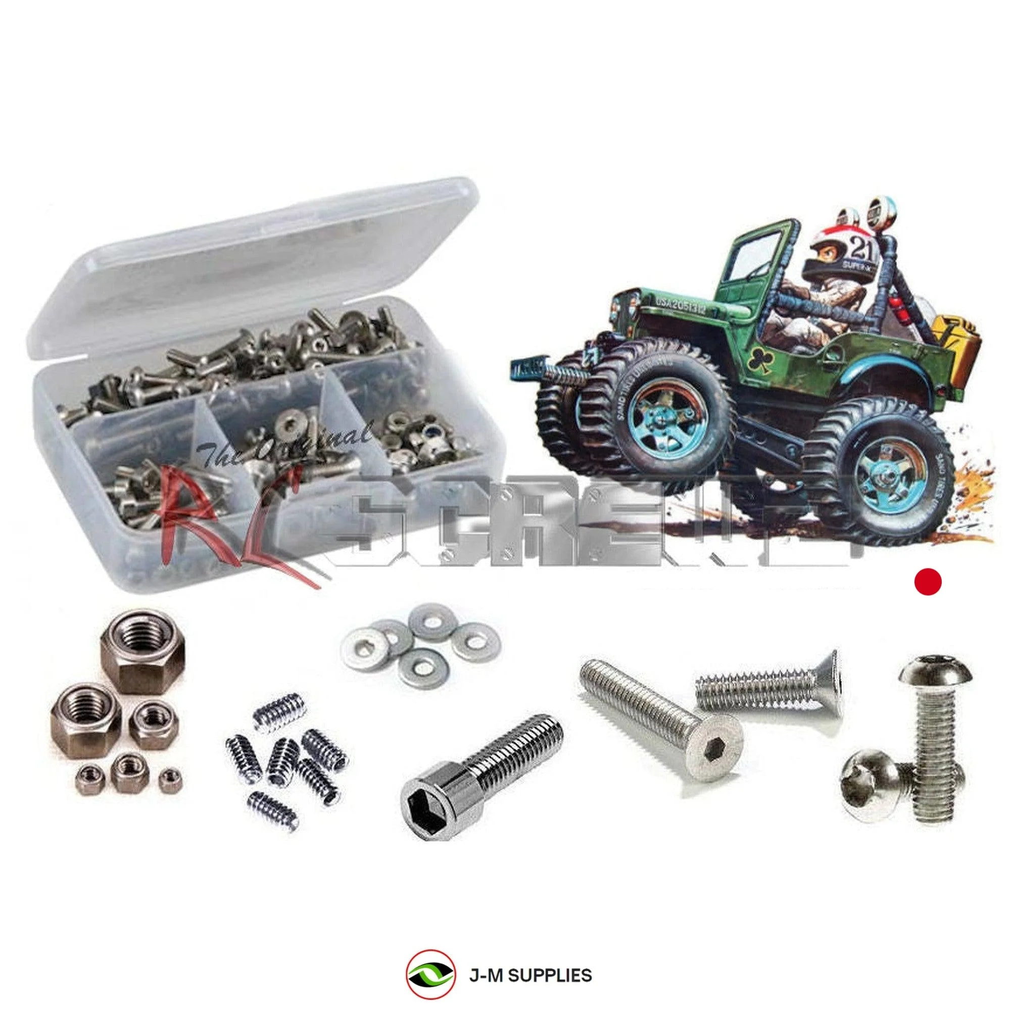 RCScrewZ Stainless Screw Kit tam222 for Tamiya Wild Willy M38 #58035 RC Stunt RC - Picture 1 of 12