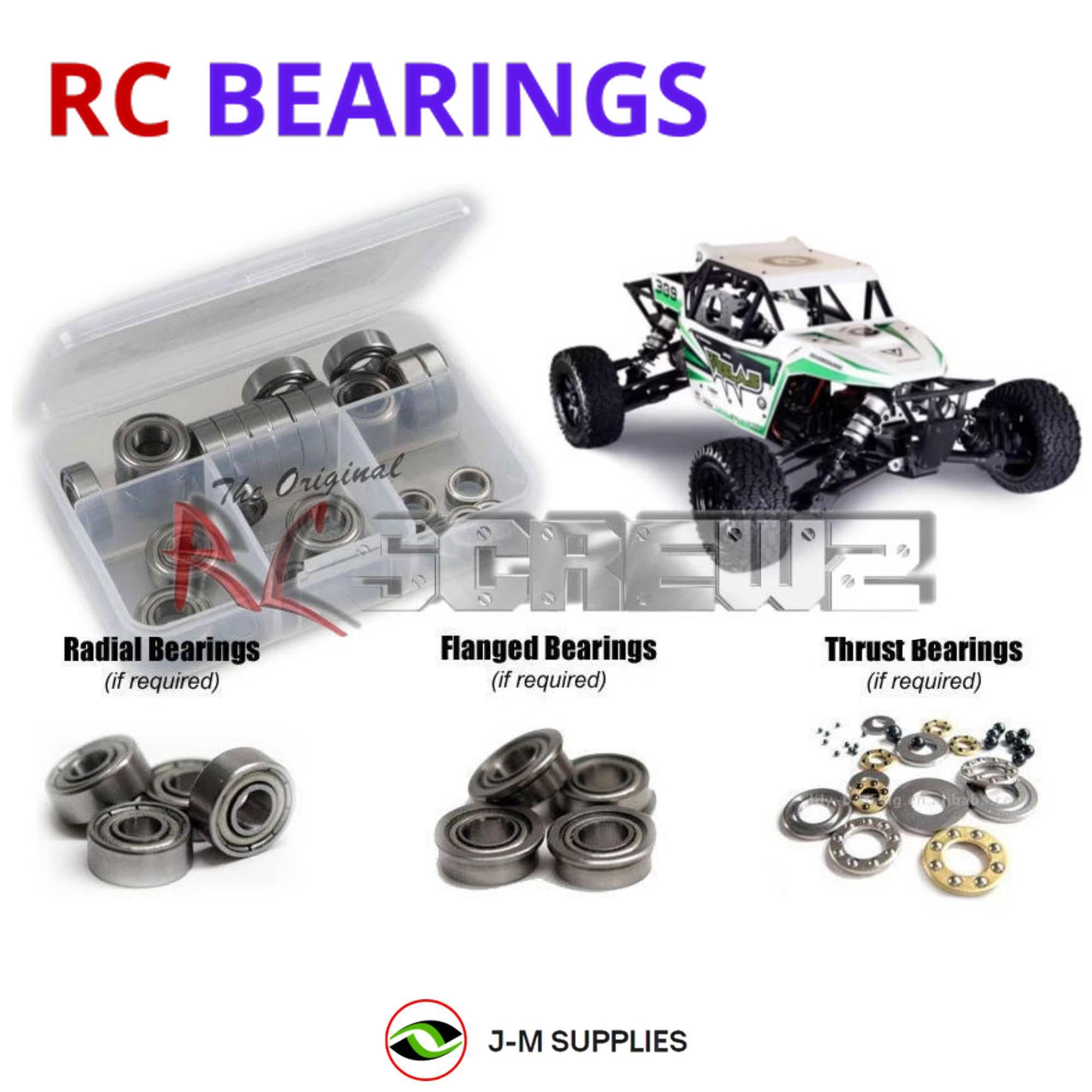 RCScrewZ Metal Shielded Bearings kra005b for Kraken Vesla 5E 2wd 1/5th #KVS303 - Picture 1 of 12