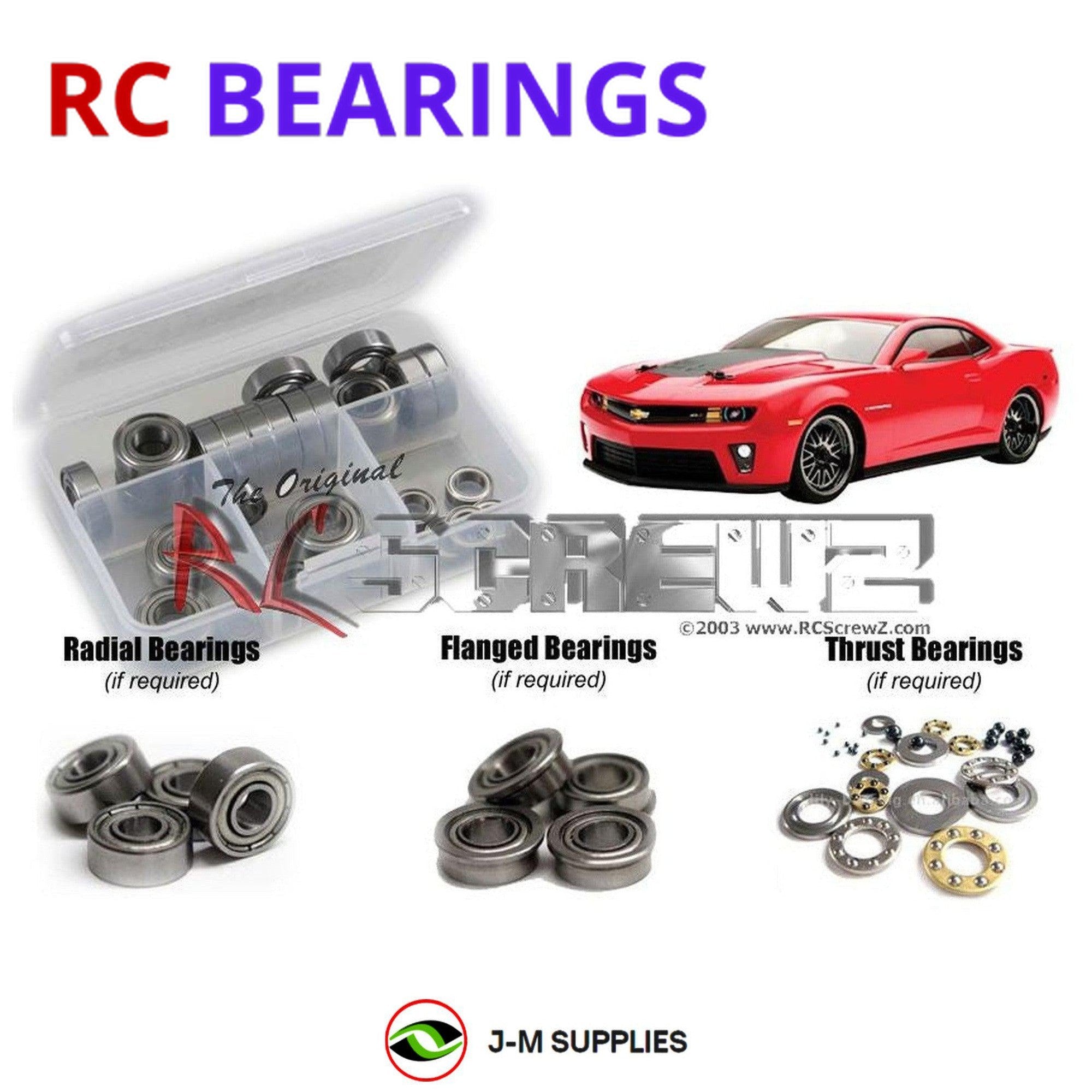 RCScrewZ Metal Shielded Bearing Kit vat006b for Vaterra Camaro RS/ZL1 - Picture 1 of 12