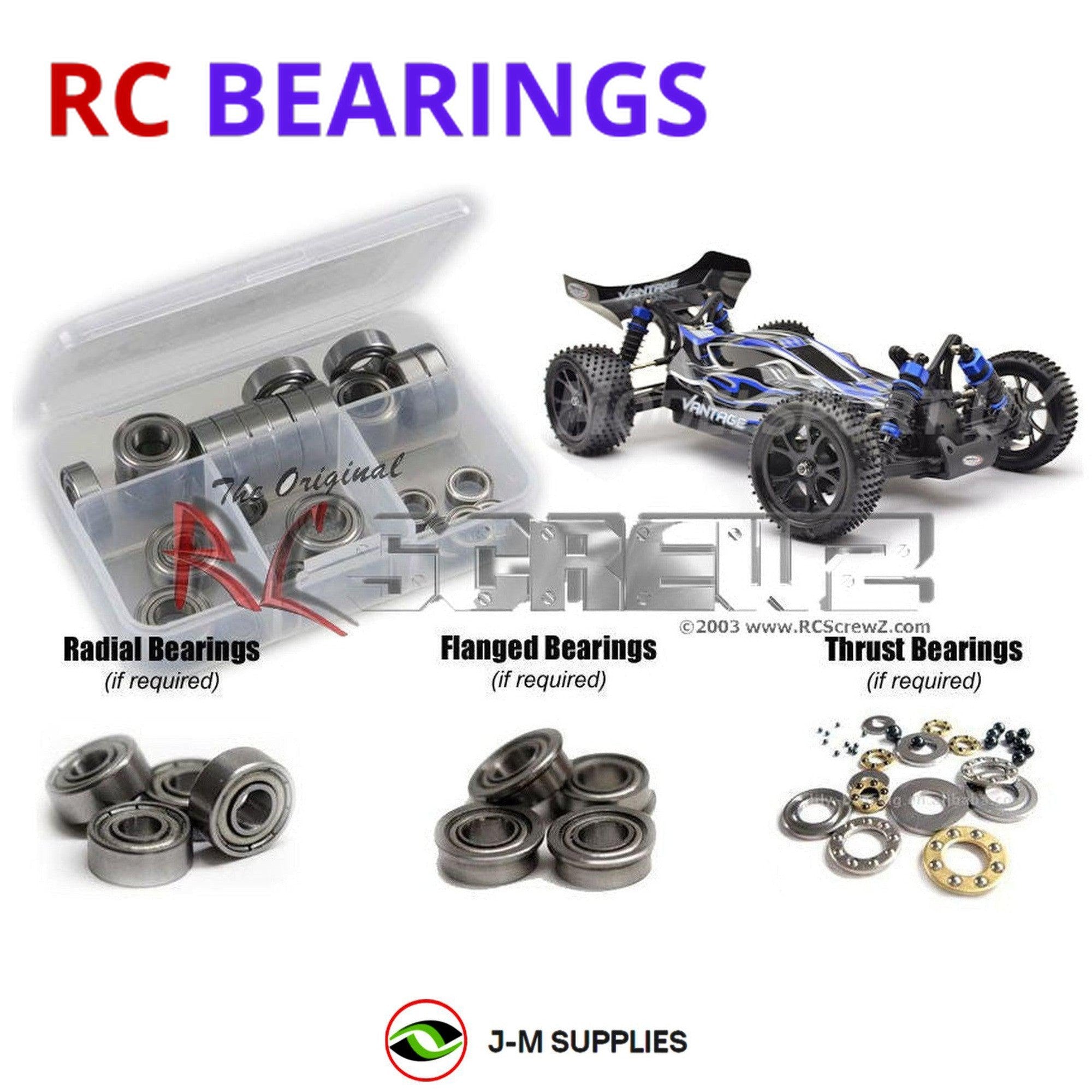 RCScrewZ Metal Shielded Bearing Kit ftx010b for FTX Vantage 4wd #5532 - Picture 1 of 12