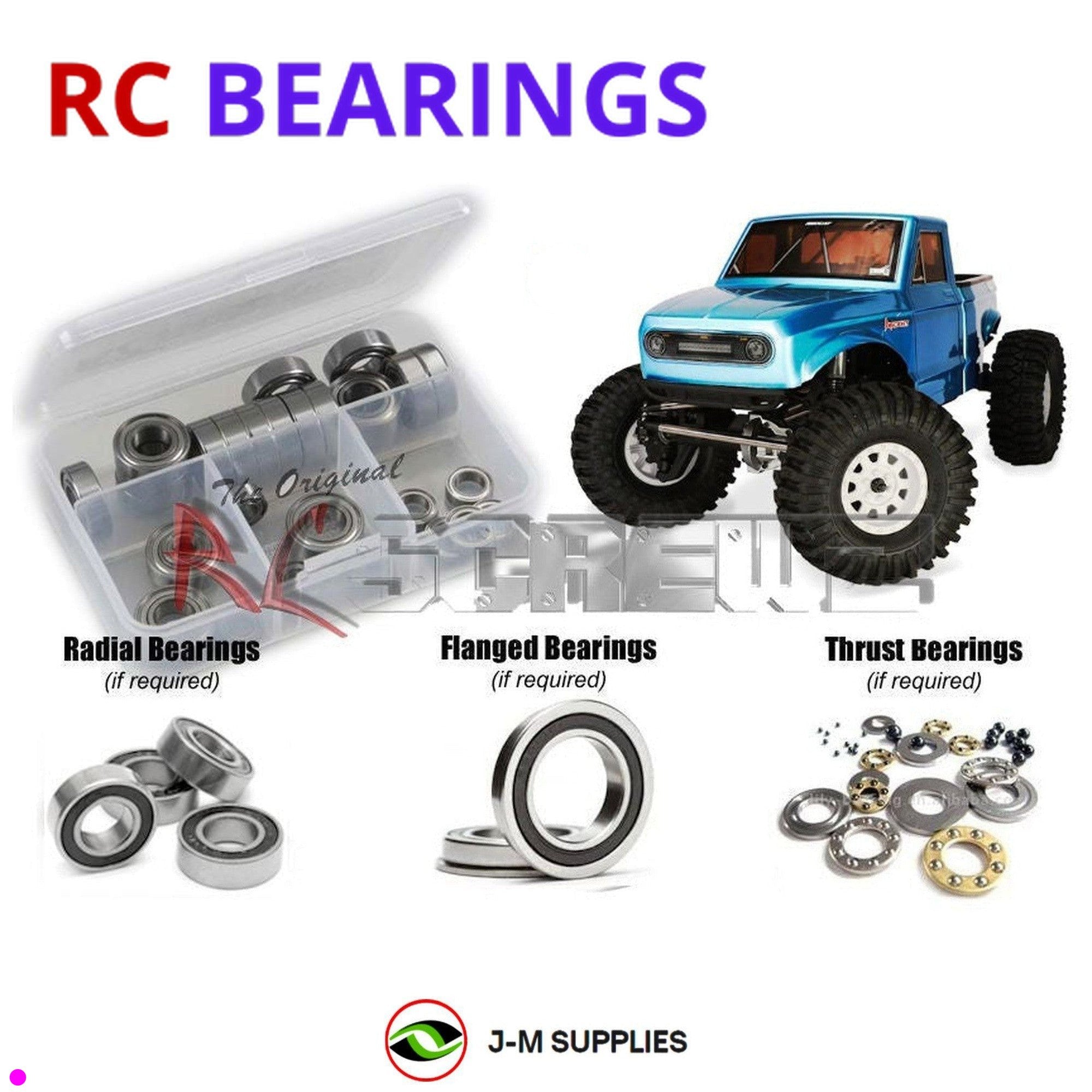 RCScrewZ Rubber Shielded Bearings rer080r for Redcat Racing Ascent 1/10 Crawler - Picture 1 of 12