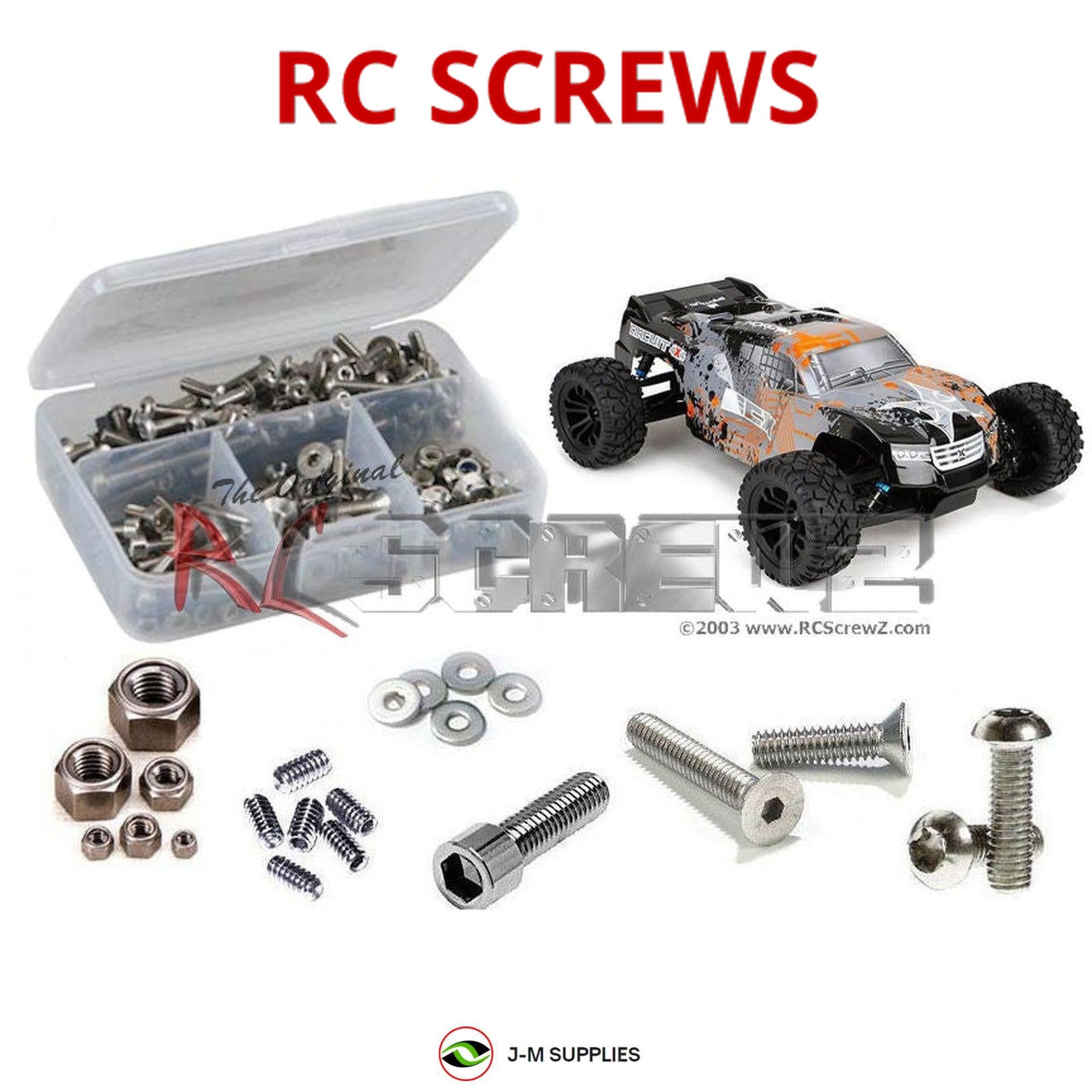 RCScrewZ Stainless Screw Kit ecx001 for ECX Circuit 2wd Stadium Truck (ECX03430) - Picture 1 of 12