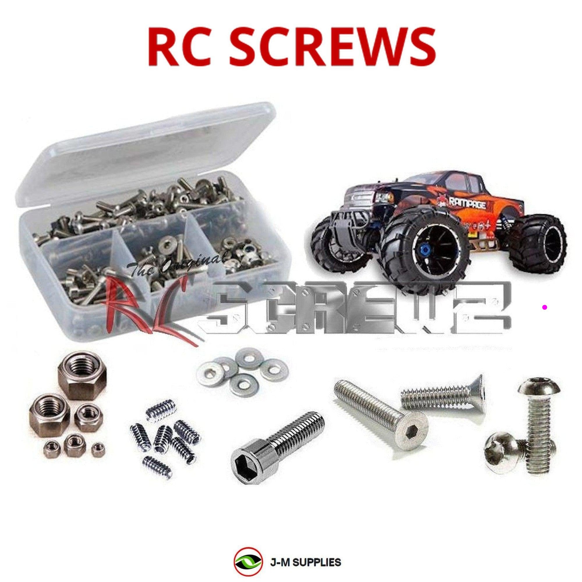 RCScrewZ Stainless Steel Screw Kit rcr043 for RedCat Racing Rampage MT V3 1/5th - Picture 1 of 12