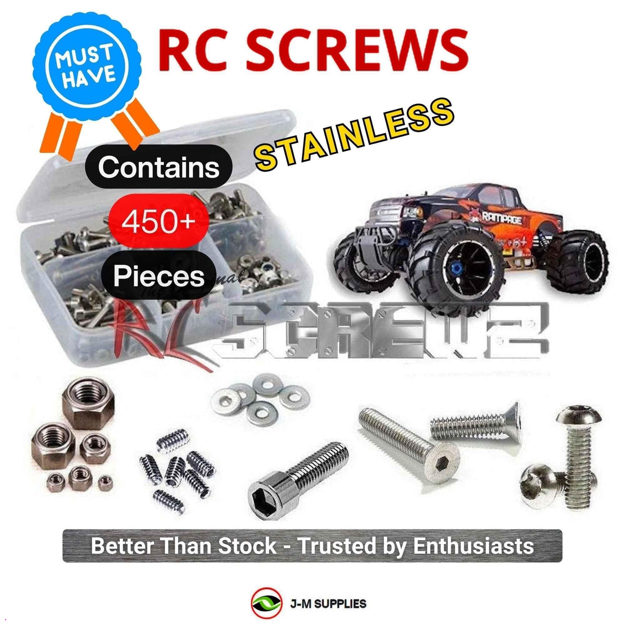 RCScrewZ Stainless Screw Kit rcr043 for RedCat Rampage MT V3 1/5 Gas 4WD | SET - Picture 1 of 12