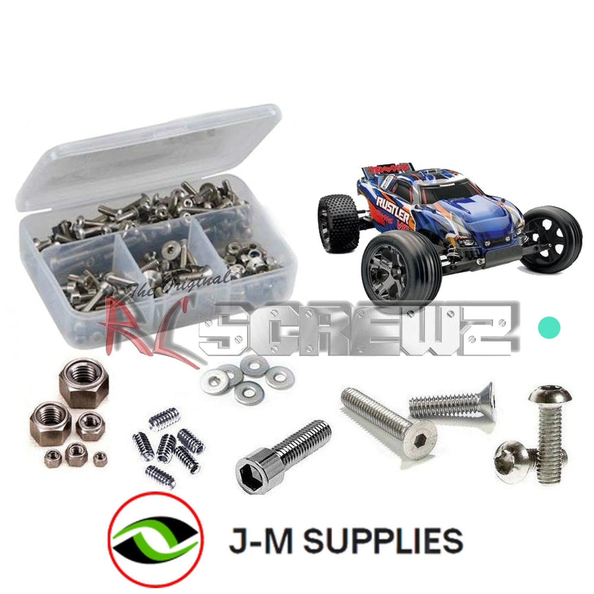 RCScrewZ Stainless Screw Kit tra023 for Traxxas Rustler VXL (#3707) 2WD Truck - Picture 1 of 12