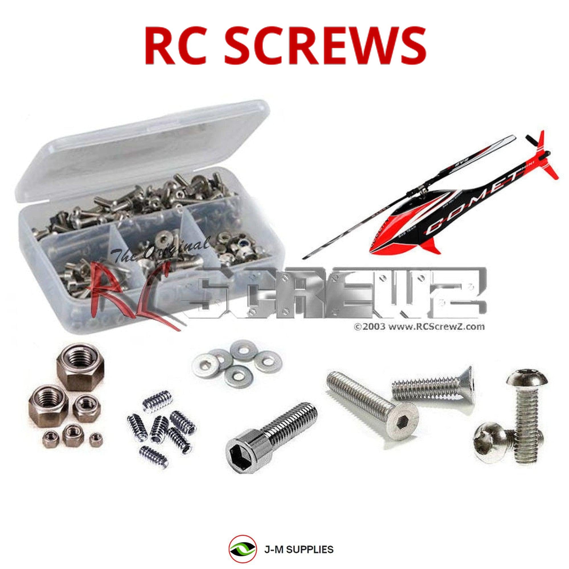 RCScrewZ Stainless Steel Screw Kit gob008 for Goblin 280 Mini Comet - Picture 1 of 12