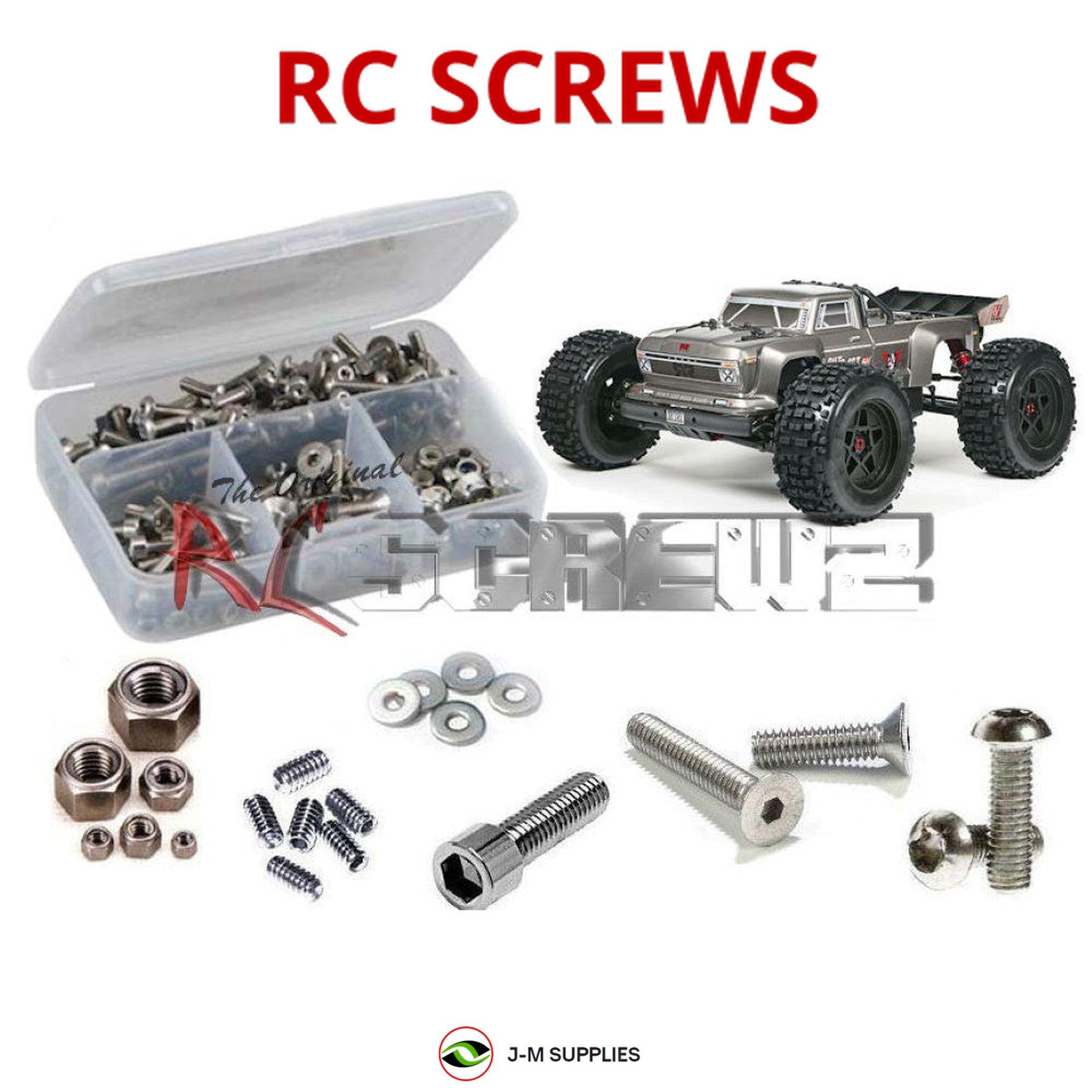 RCScrewZ Stainless Screw Kit arrm015 for Arrma RC Outcast 6s BLX #ARA106021/42 - Picture 1 of 12