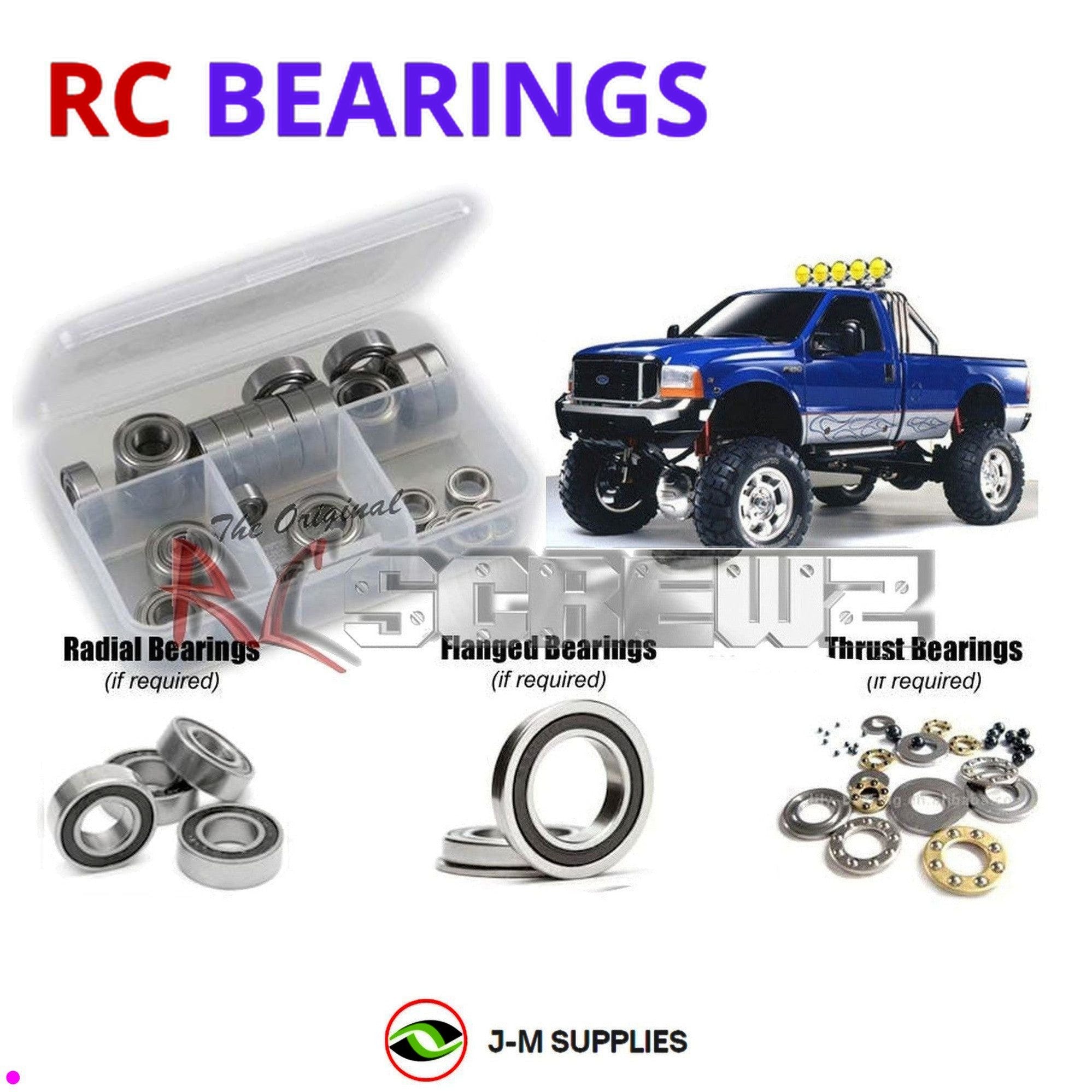 RCScrewZ Rubber Shielded Bearing Kit tam065r for Tamiya High Lift F-350 #57059 - Picture 1 of 12