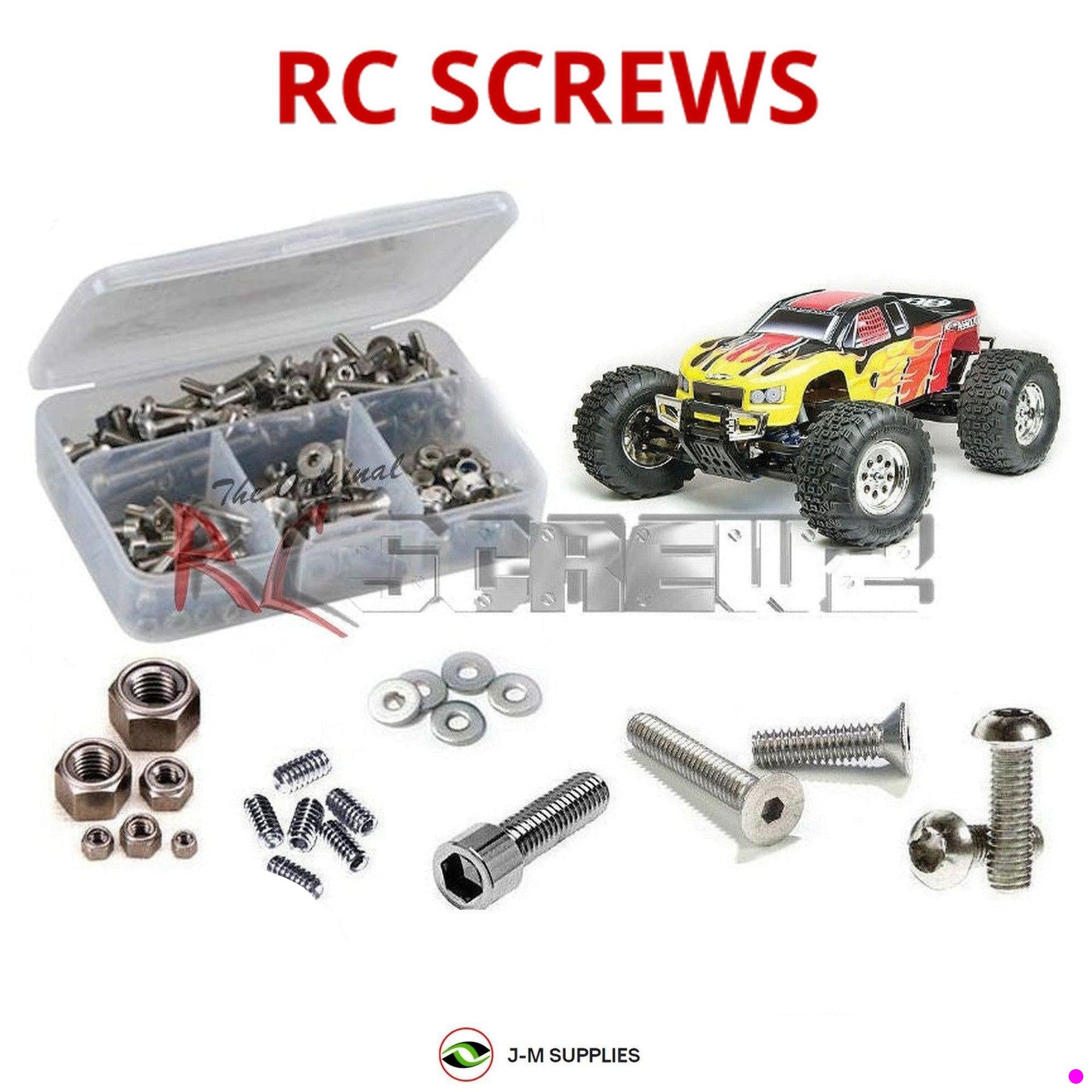 RCScrewZ Stainless Steel Screw Kit ass029 for Associated Monster GT 8.0 - Picture 1 of 12