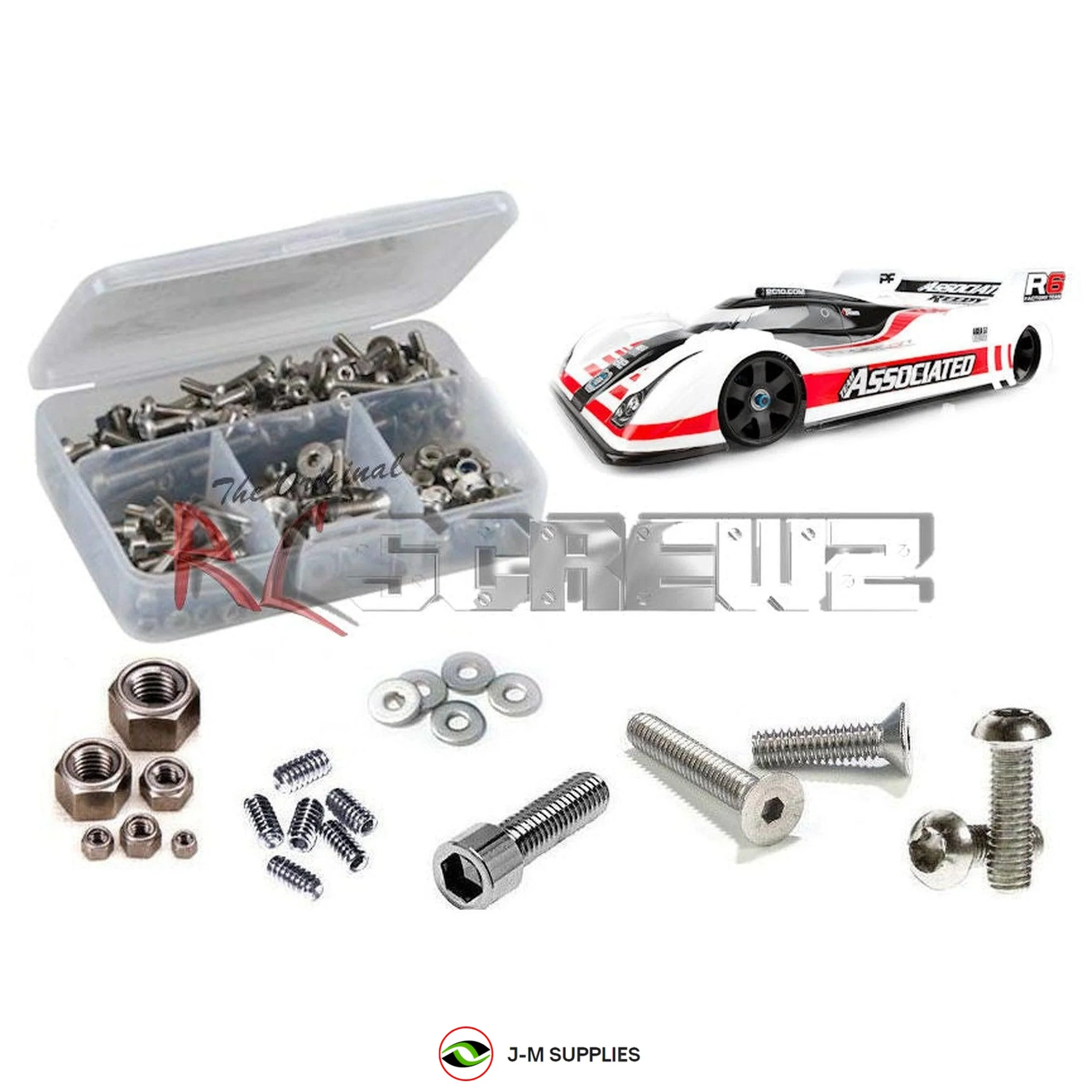 RCScrewZ Stainless Steel Screw Kit ass084 for Associated RC12 R6 Onroad 1/12th - Picture 1 of 12