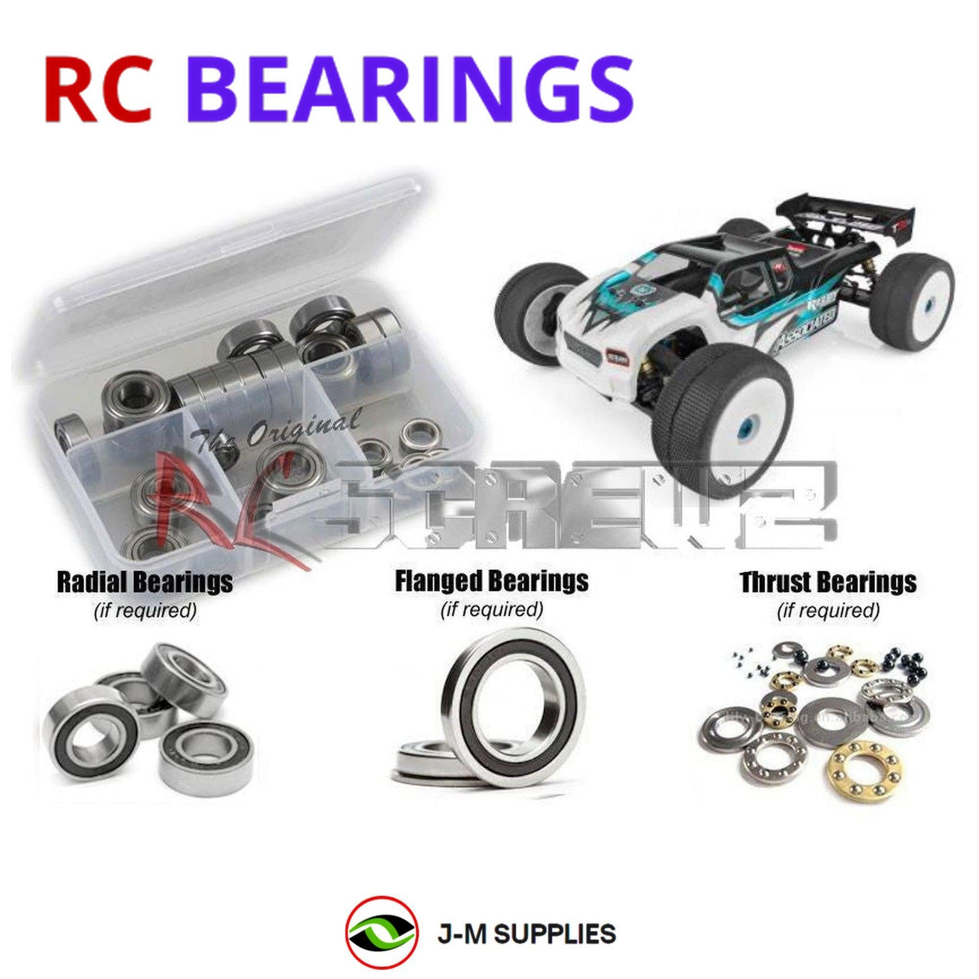 RCScrewZ Rubber Shielded Bearings asc113r for Associated RC8T3.2e 1/8 Tru #80944 - Picture 1 of 12