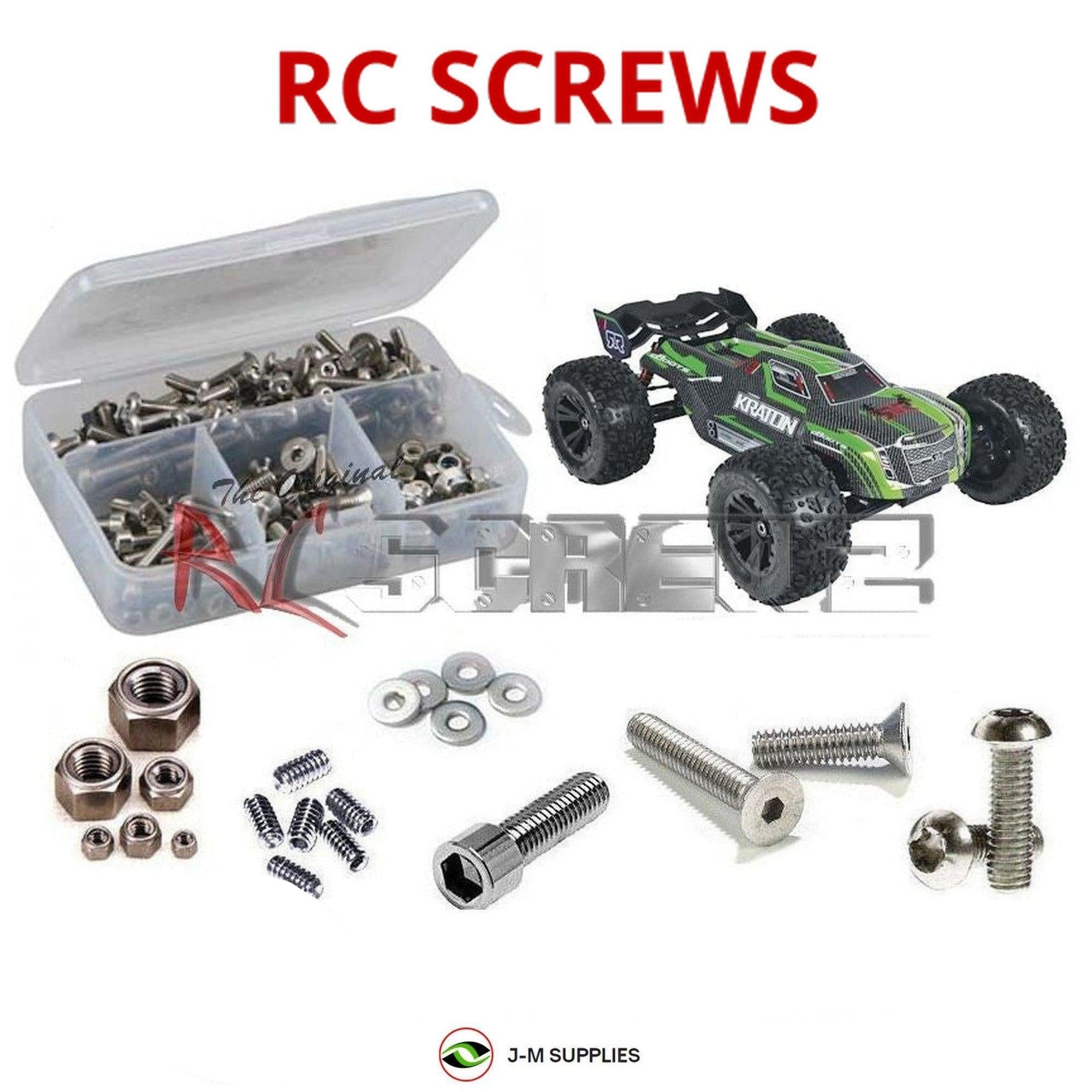 RCScrewZ Stainless Screw Kit arrm007 for Arrma RC Kraton 6s BLX V1 #AR106005 - Picture 1 of 12