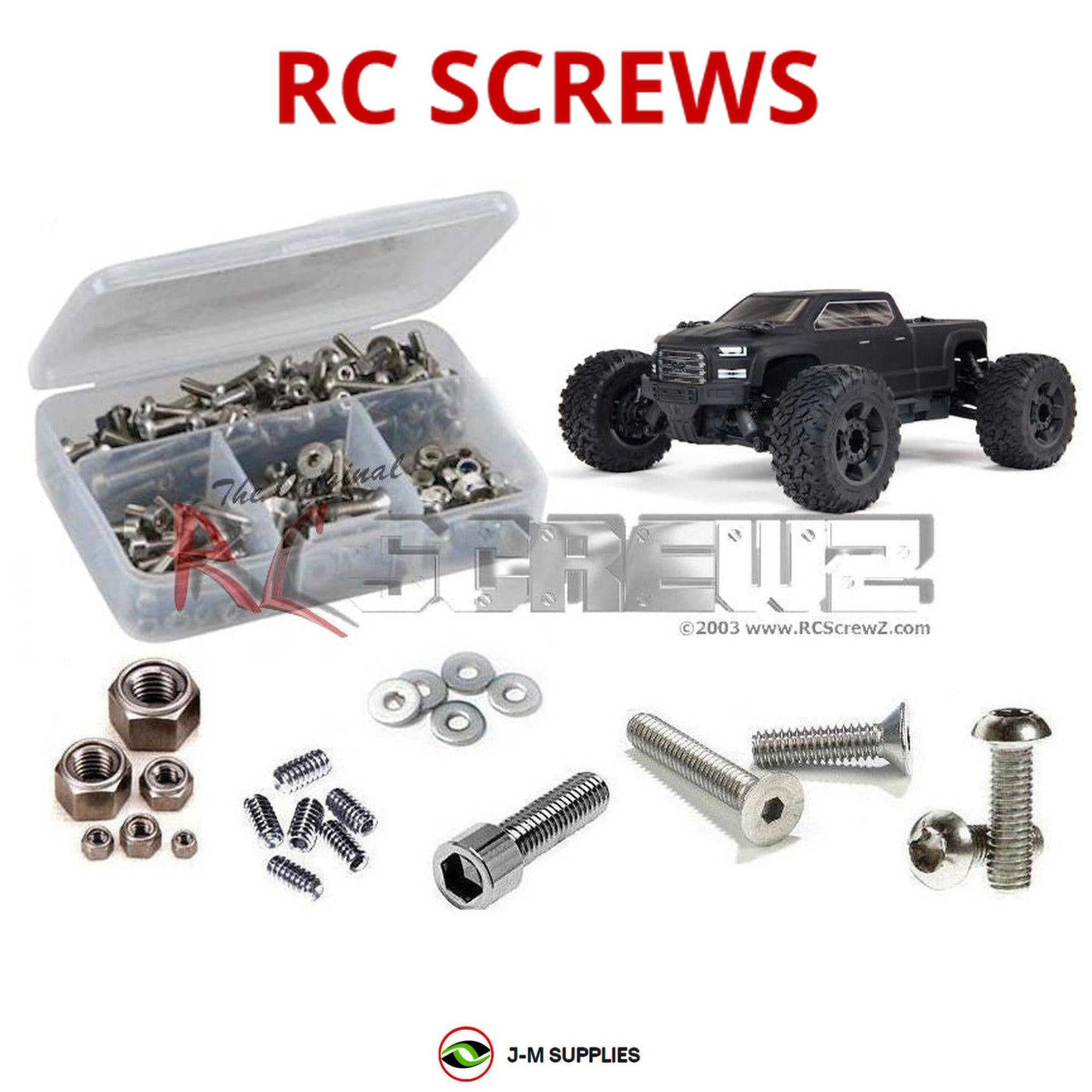 RCScrewZ Stainless Steel Screw Kt ara046 for Arrma RC Big Rock 3s 4x4 #ARA4312V3 - Picture 1 of 12