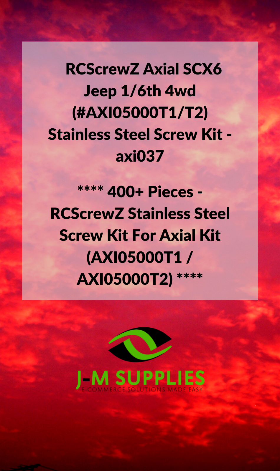 RCScrewZ Stainless Screw Kit axi037 for Axial SCX6 Jeep 1/6 4wd #AXI05000T1/T2 - Picture 4 of 12