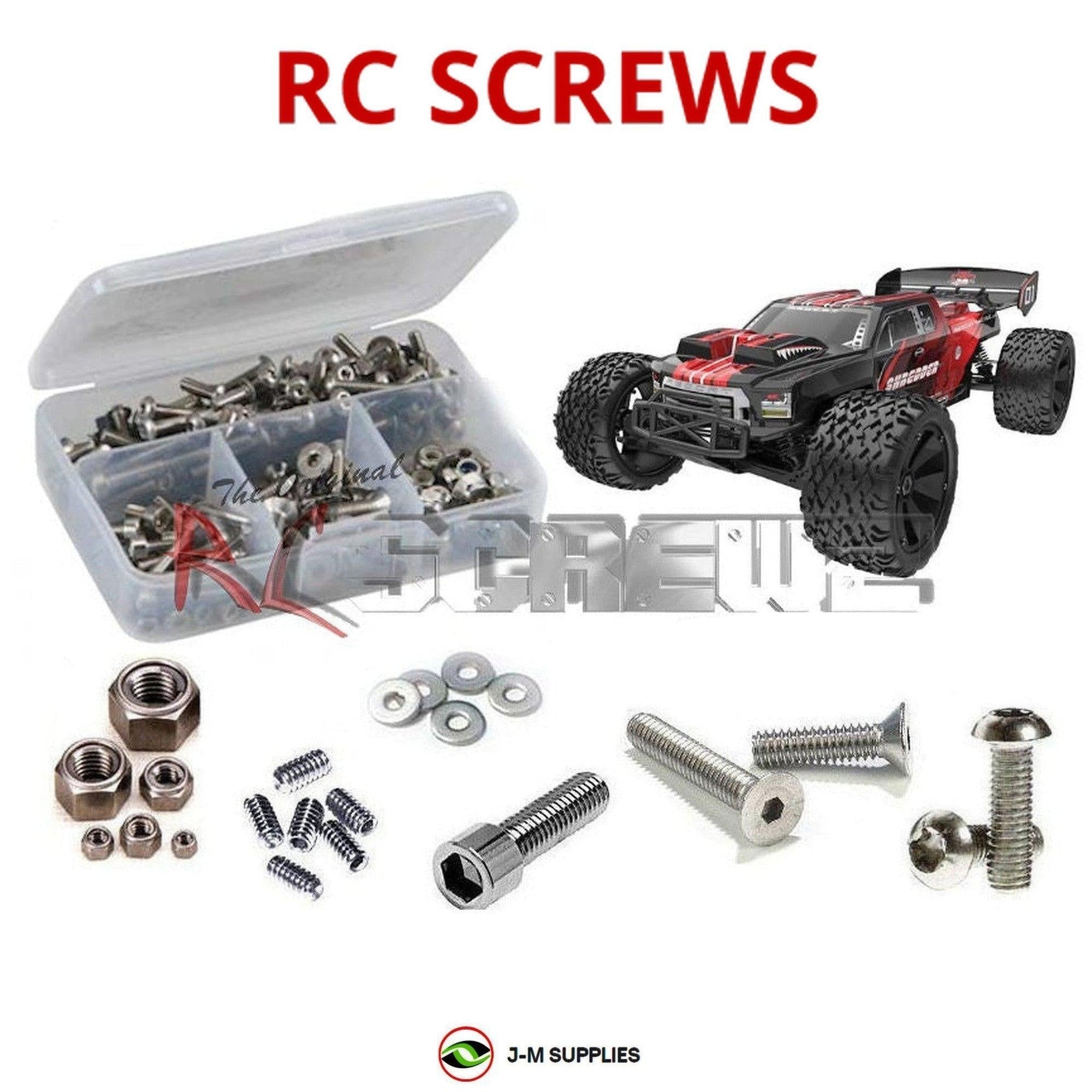 RCScrewZ Stainless Screw Kit rer074 for RedCat Shredder 1/6 Monster Truck | SET - Picture 1 of 12