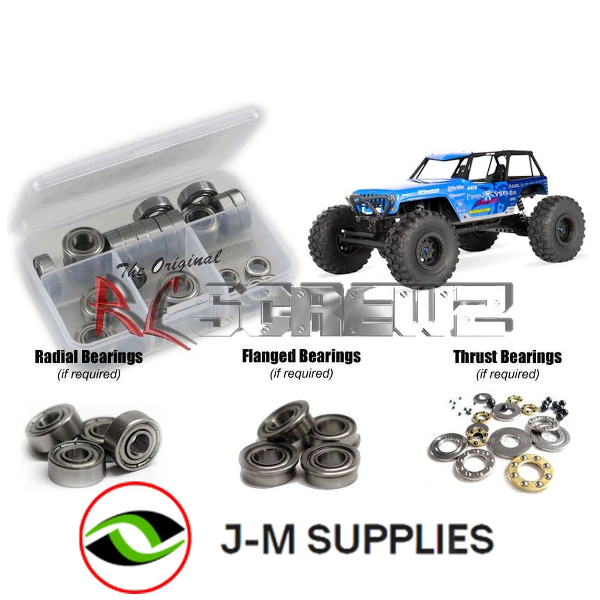 RCScrewZ Metal Shielded Bearing Kit axi007b for Axial Wraith Poison Spyder 90031 - Picture 1 of 12