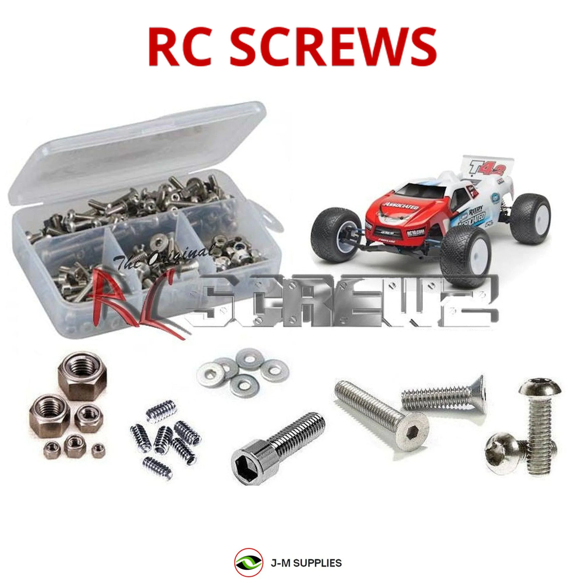 RCScrewZ Metric Stainless Screw Kit+ ass051m for Associated T4.2 RTR/Factory - Picture 1 of 12