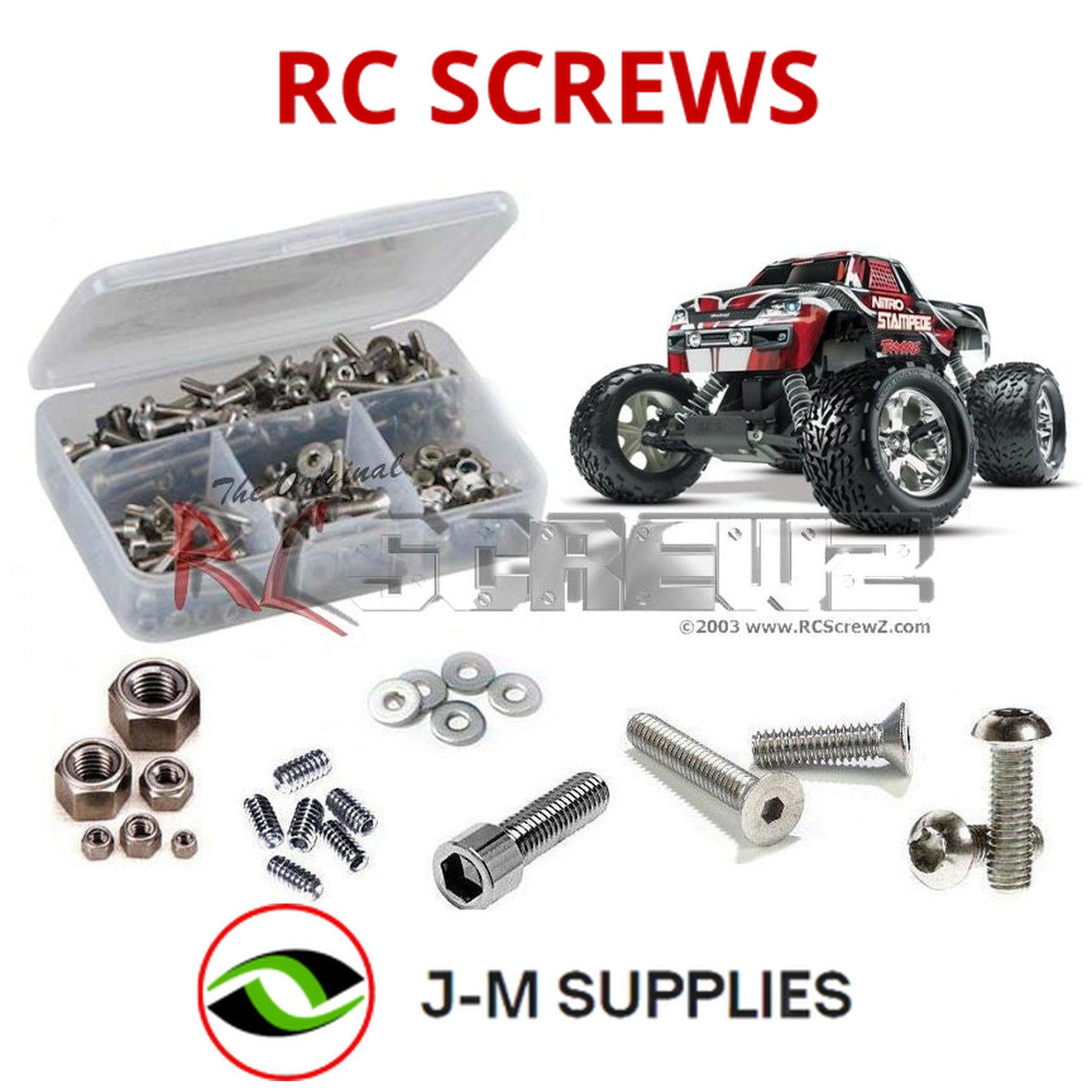 RCScrewZ Stainless Steel Screw Kit tra068 for Traxxas Stampede Nitro TSM Ed. - Picture 1 of 12