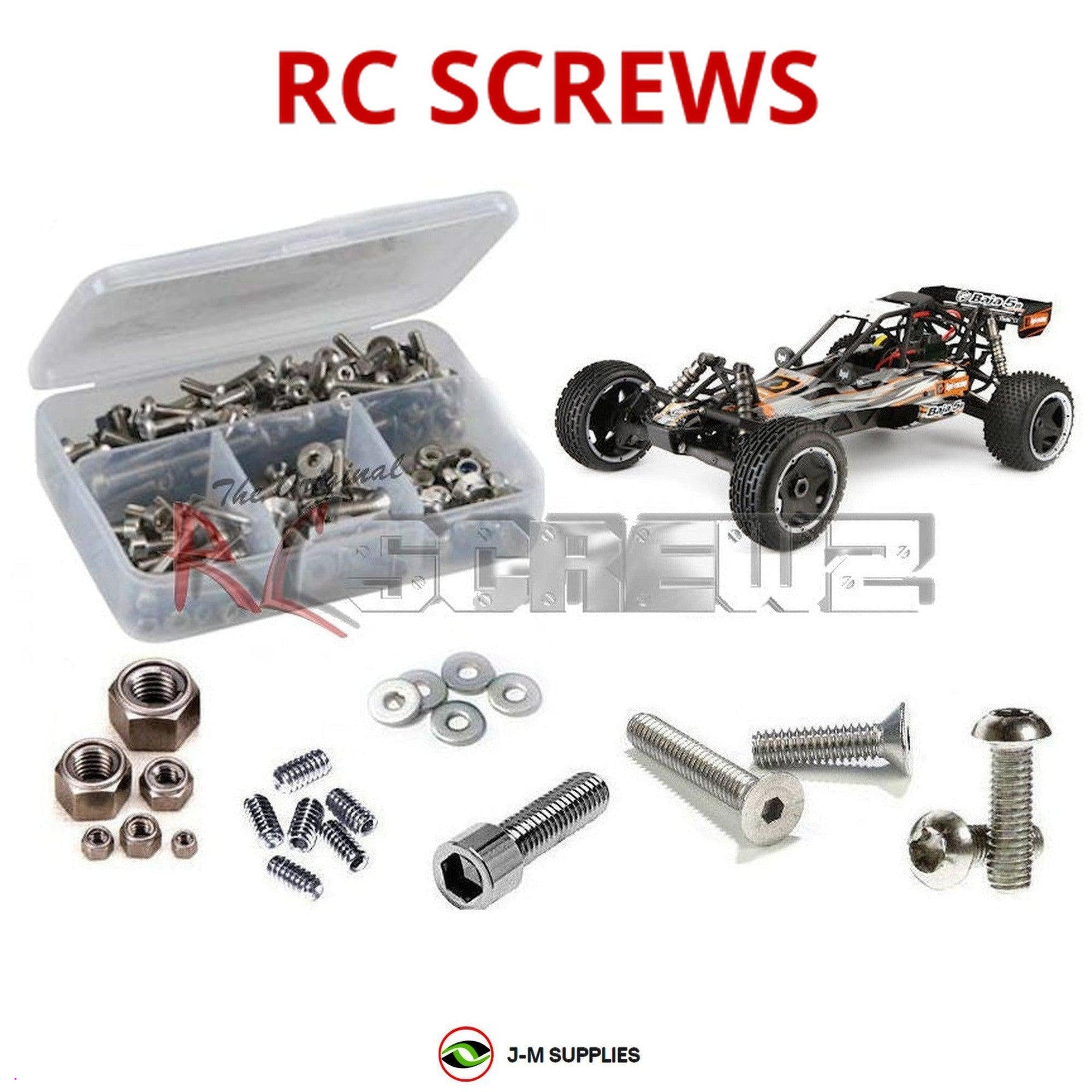 RCScrewZ Stainless Screw Kit hpi076 for HPI Baja 5B Flux RTR 1/5 (#107684) | SET - Picture 1 of 12