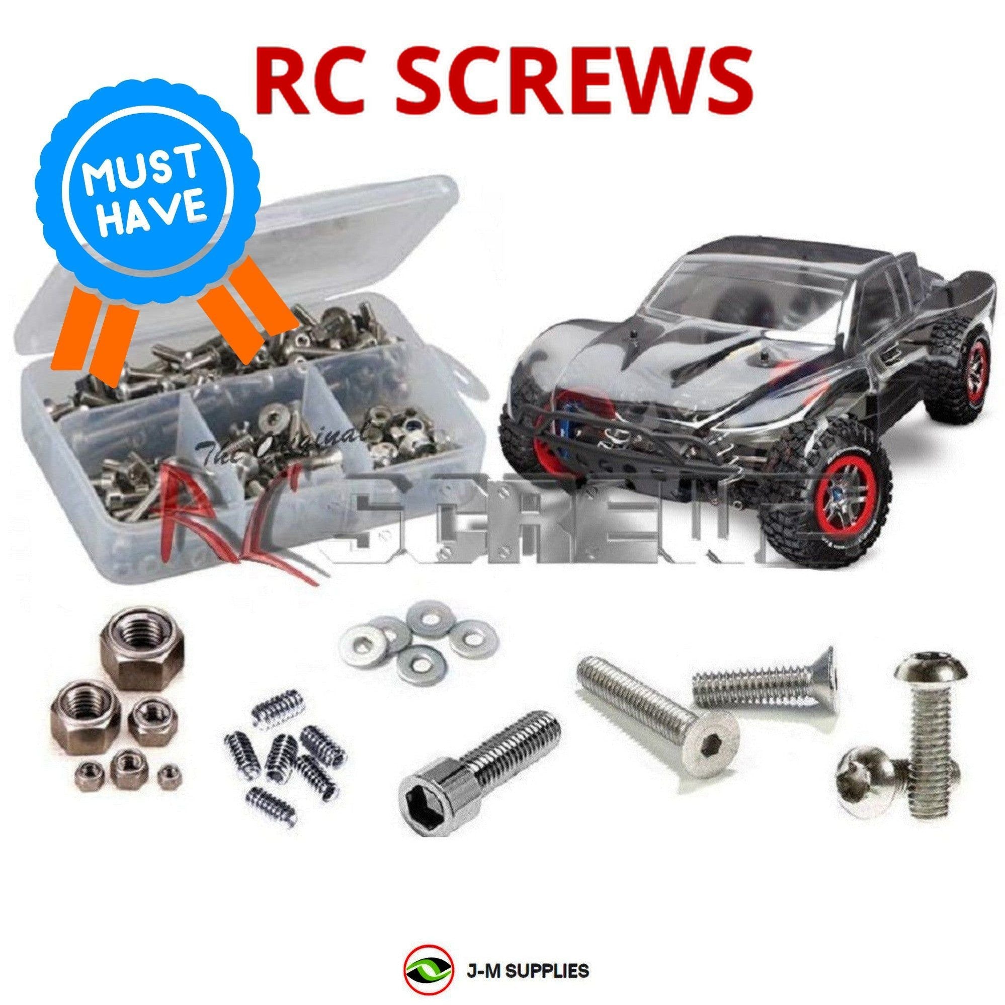 RCScrewZ Stainless Screw Kit tra051 for Traxxas Slash LCG/Platinum 68086-3/6804 - Picture 1 of 12