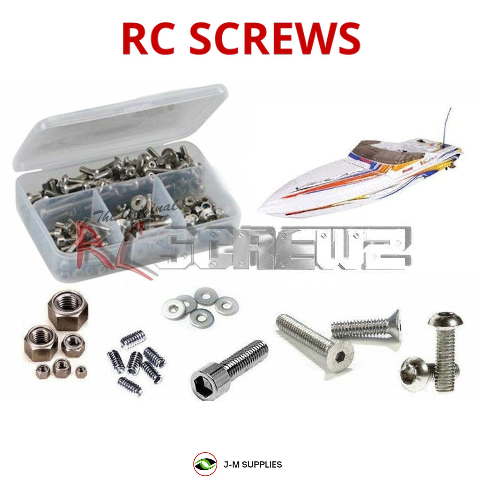 RCScrewZ Stainless Steel Screw Kit tra044 for Traxxas Villain EX Boat - Picture 1 of 12