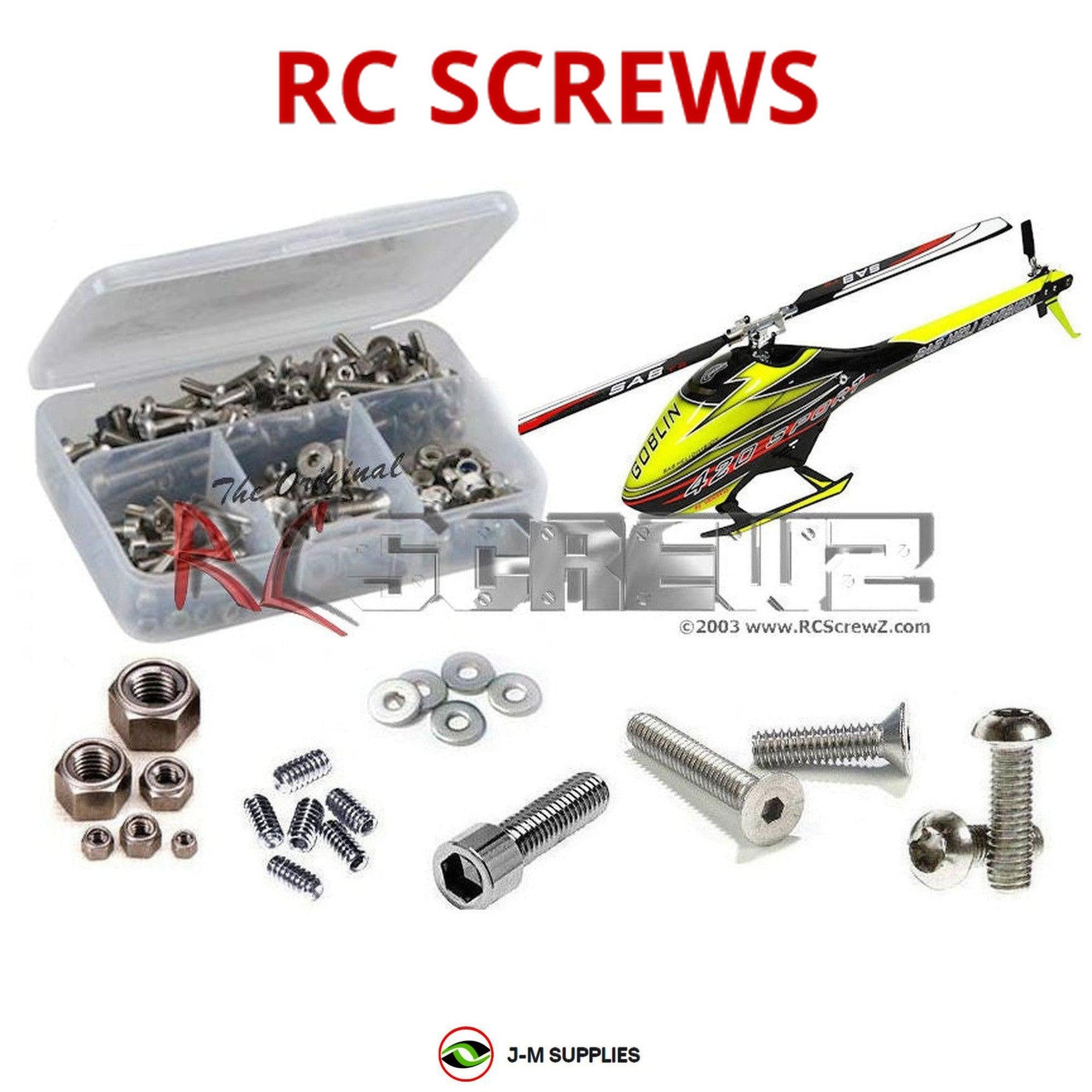 RCScrewZ Stainless Steel Screw Kit gob009 for Goblin 420/Sport - Picture 1 of 12