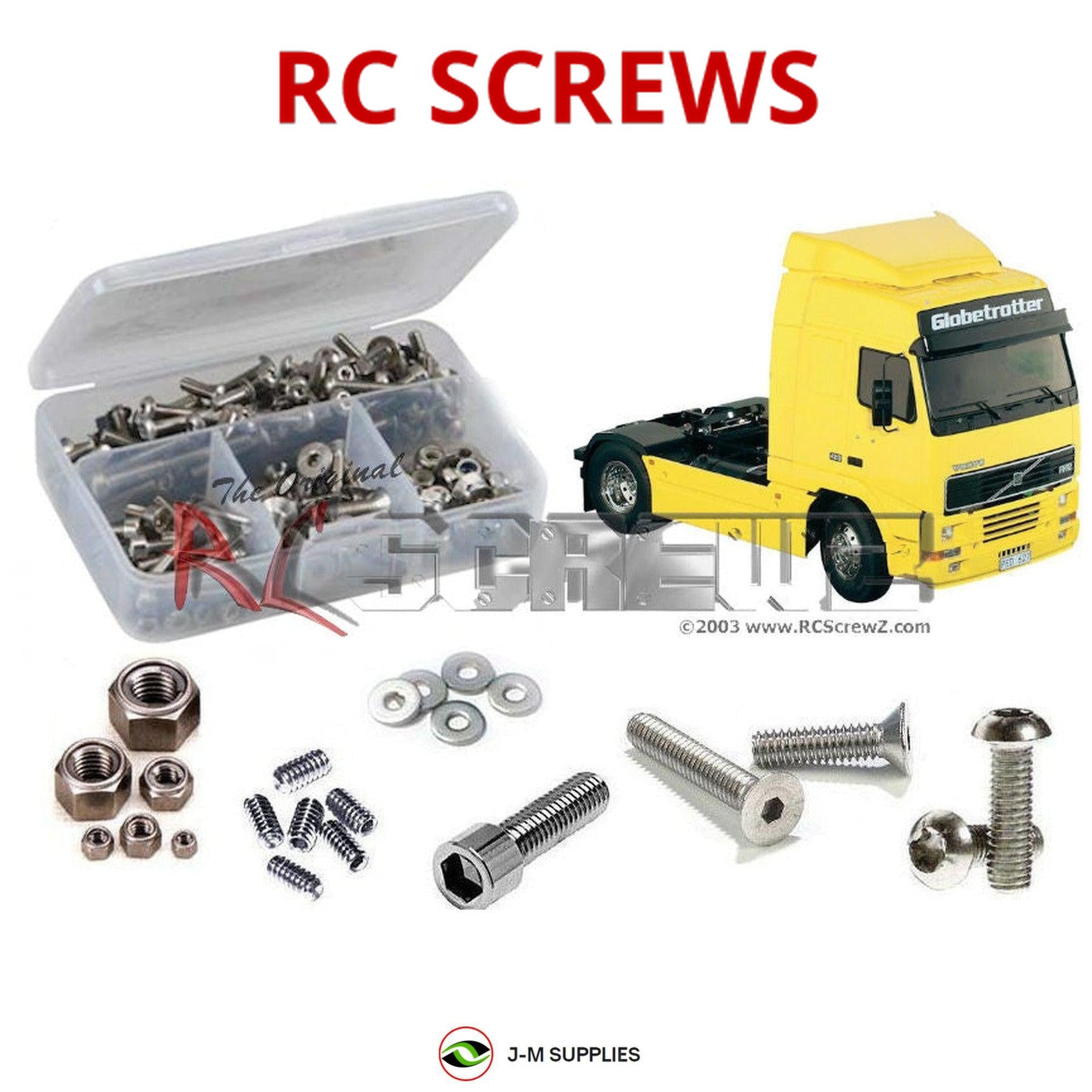 RCScrewZ Stainless Screw Kit tam194 for Tamiya Volvo FH12 Globe 420 #56312 - Picture 1 of 12