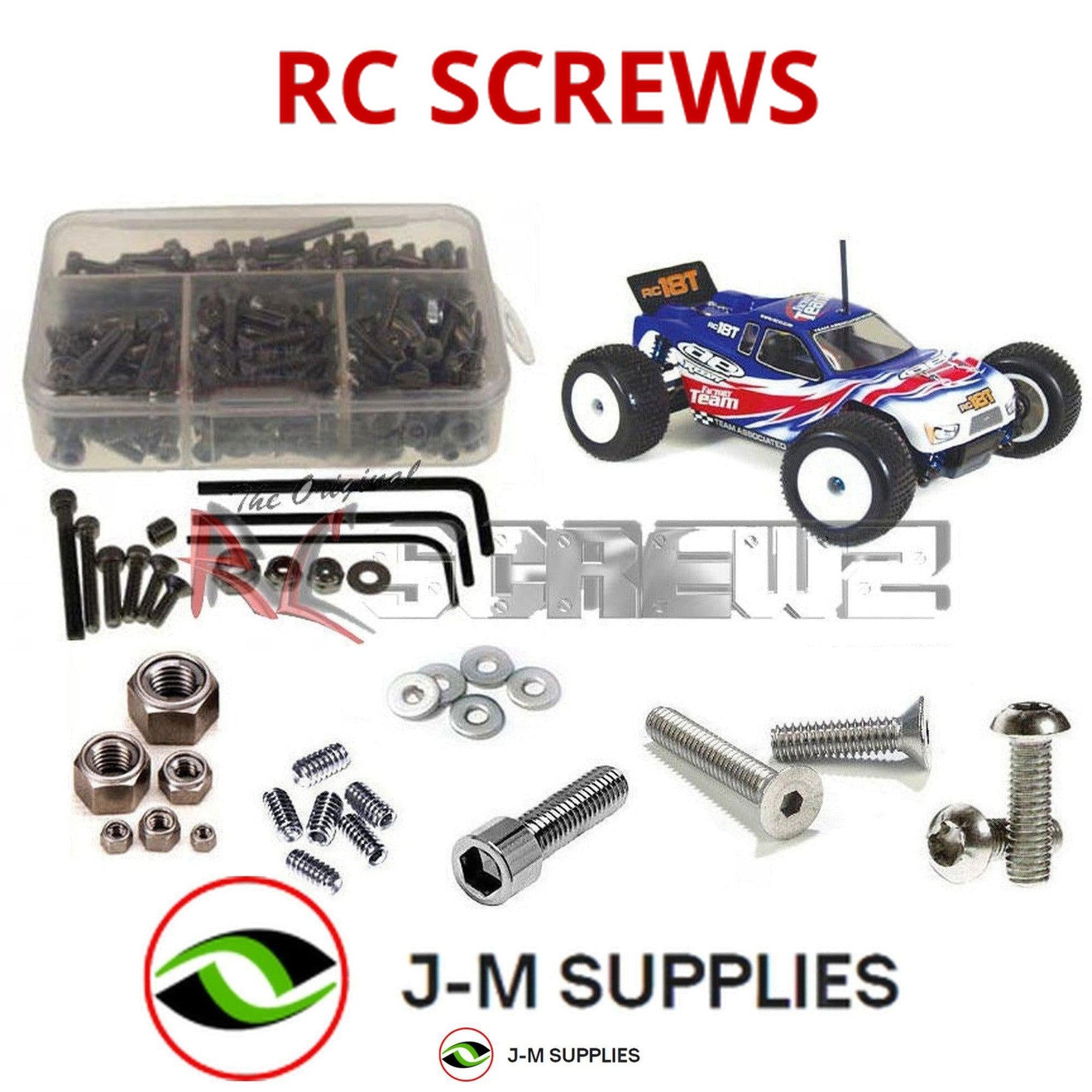 RCScrewZ Stainless Steel Screw Kit ass020 for Associated RC18T - Picture 1 of 12