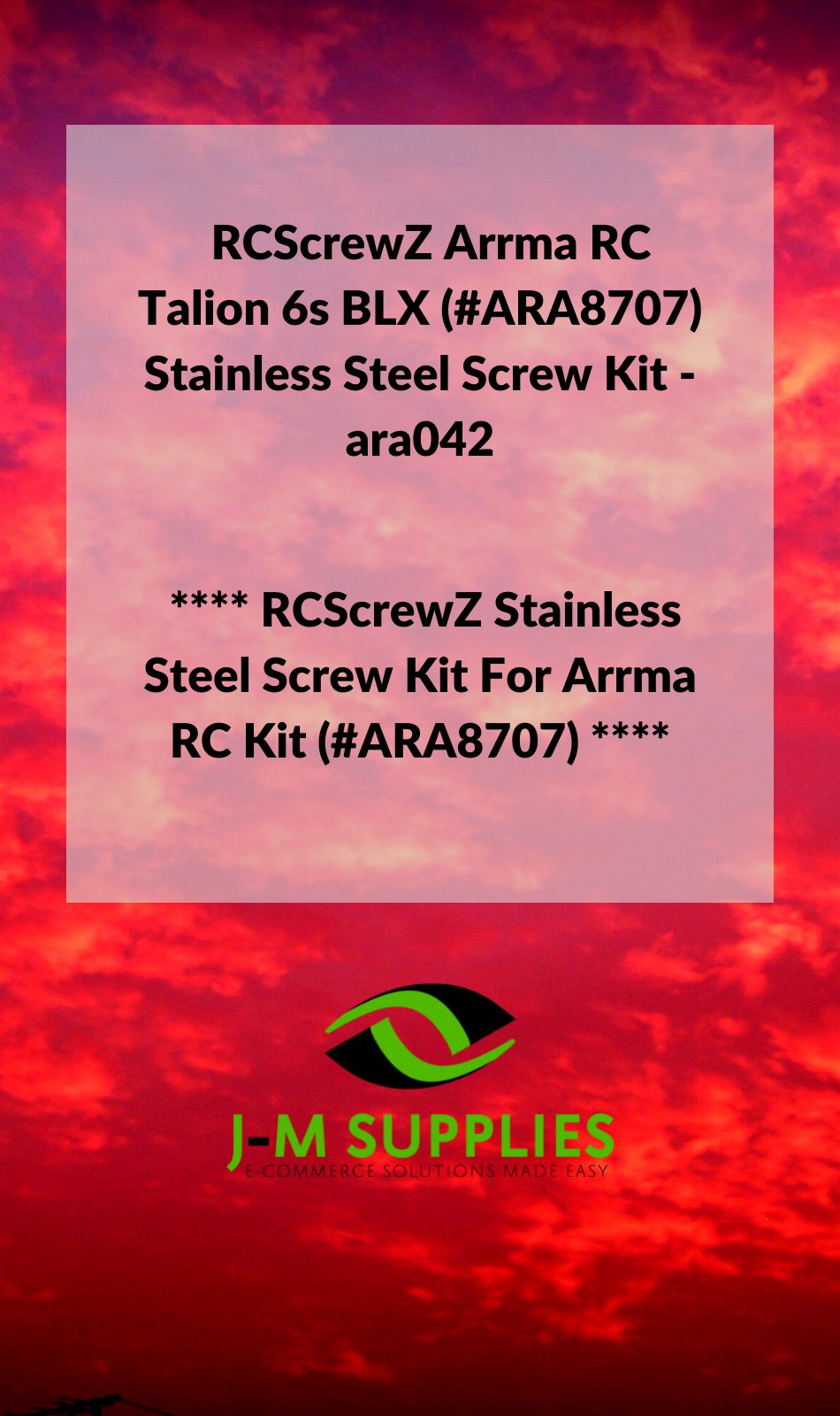 RCScrewZ Stainless Steel Screw Kit ara042 for Arrma RC Talion 6s BLX #ARA8707 - Picture 4 of 12