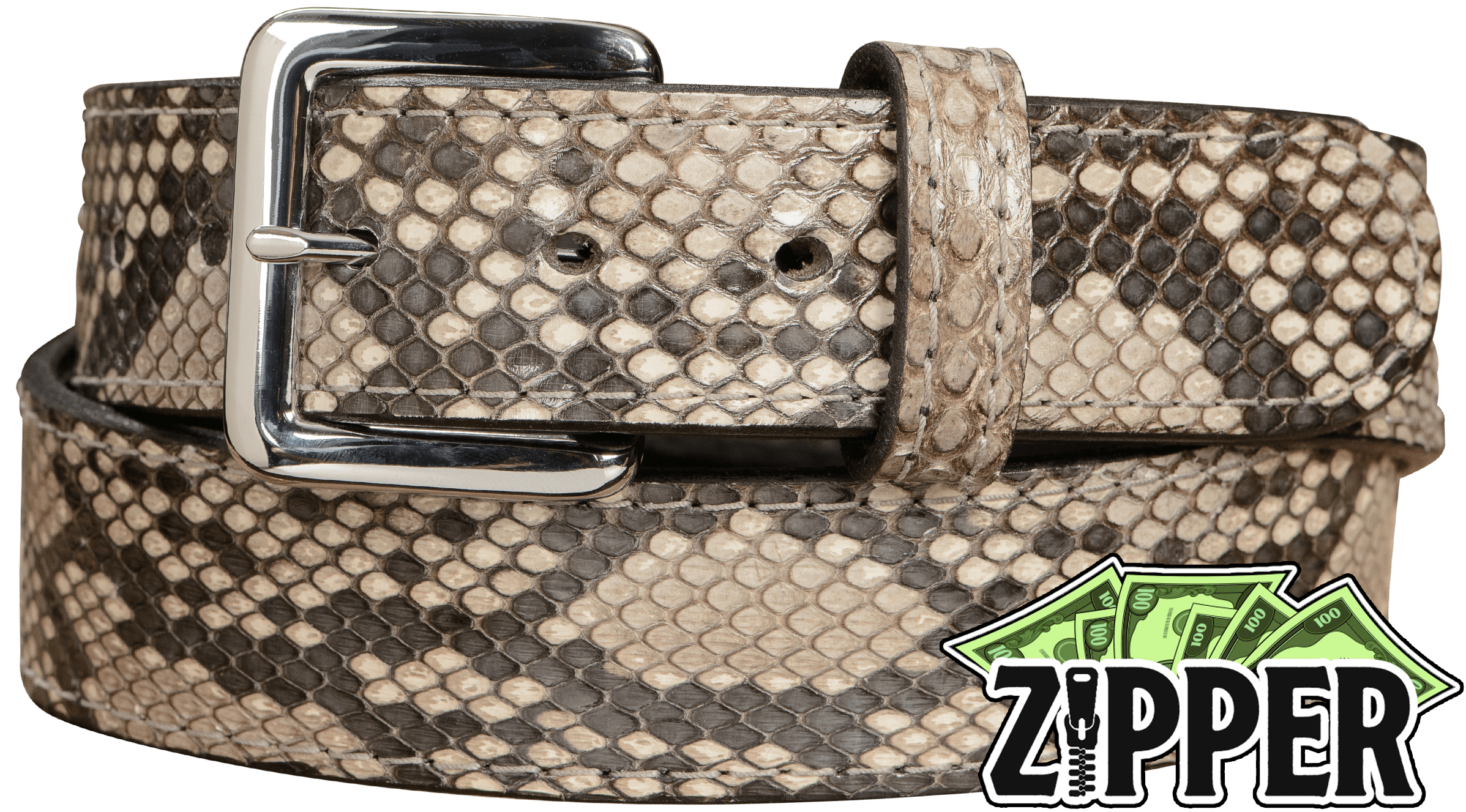 GENUINE PYTHON SNAKESKIN HANDMADE LEATHER BELT BLACK COLOR LENGTH 54 INCHES