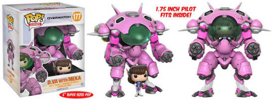 ゲームキャラクター FUNKO POP : Overwatch D.Va with Meka Funko POP! Games: Overwatch - D.VA with Meka [6 Inch] #177 | eBay