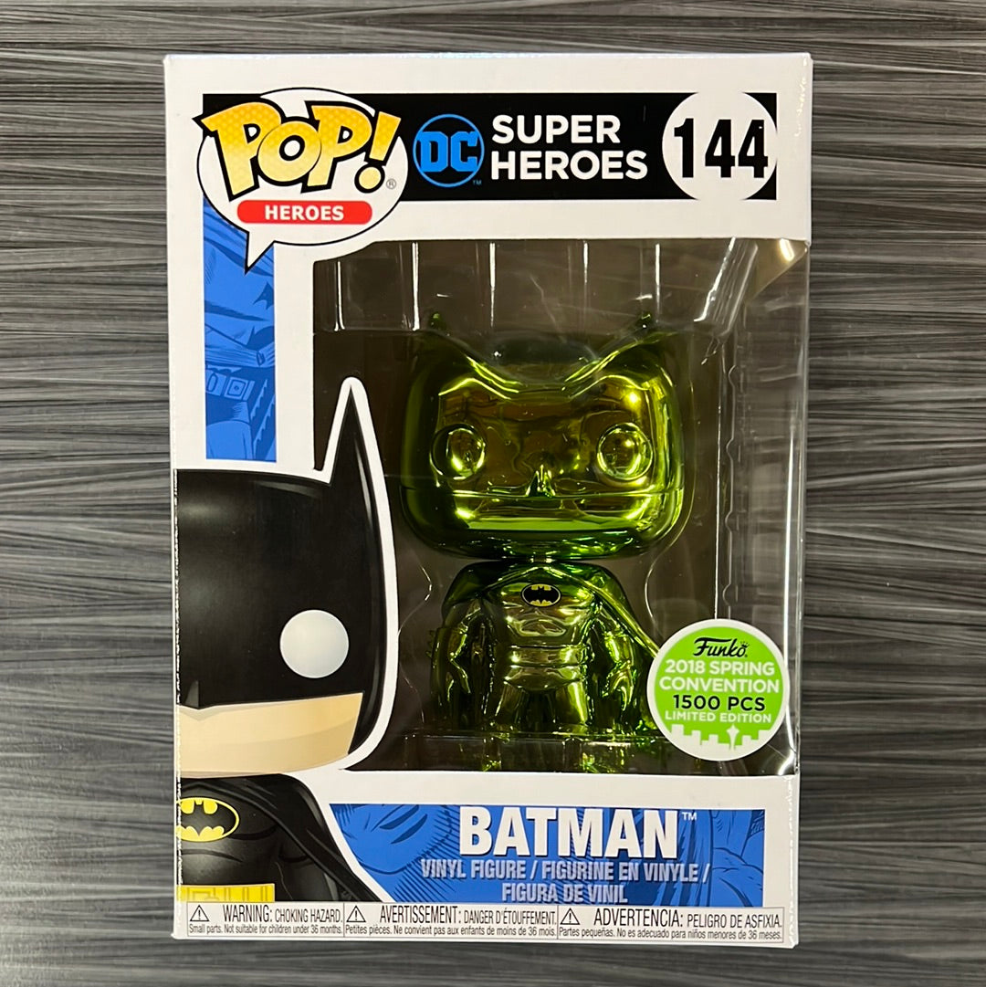 green chrome batman funko pop