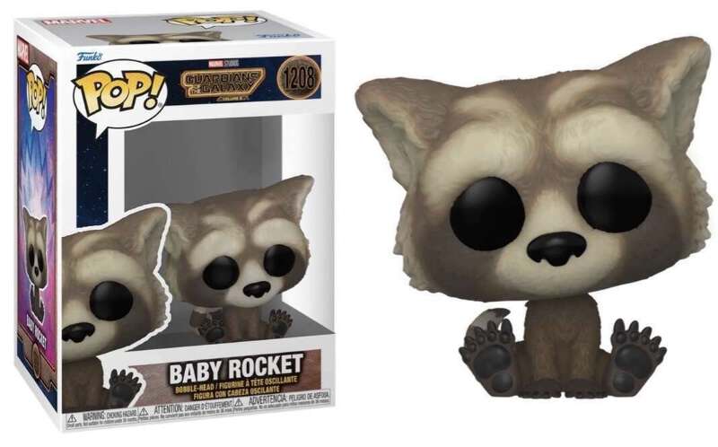 Funko POP! Marvel: Guardians of The Galaxy - Baby Rocket #1208 | eBay
