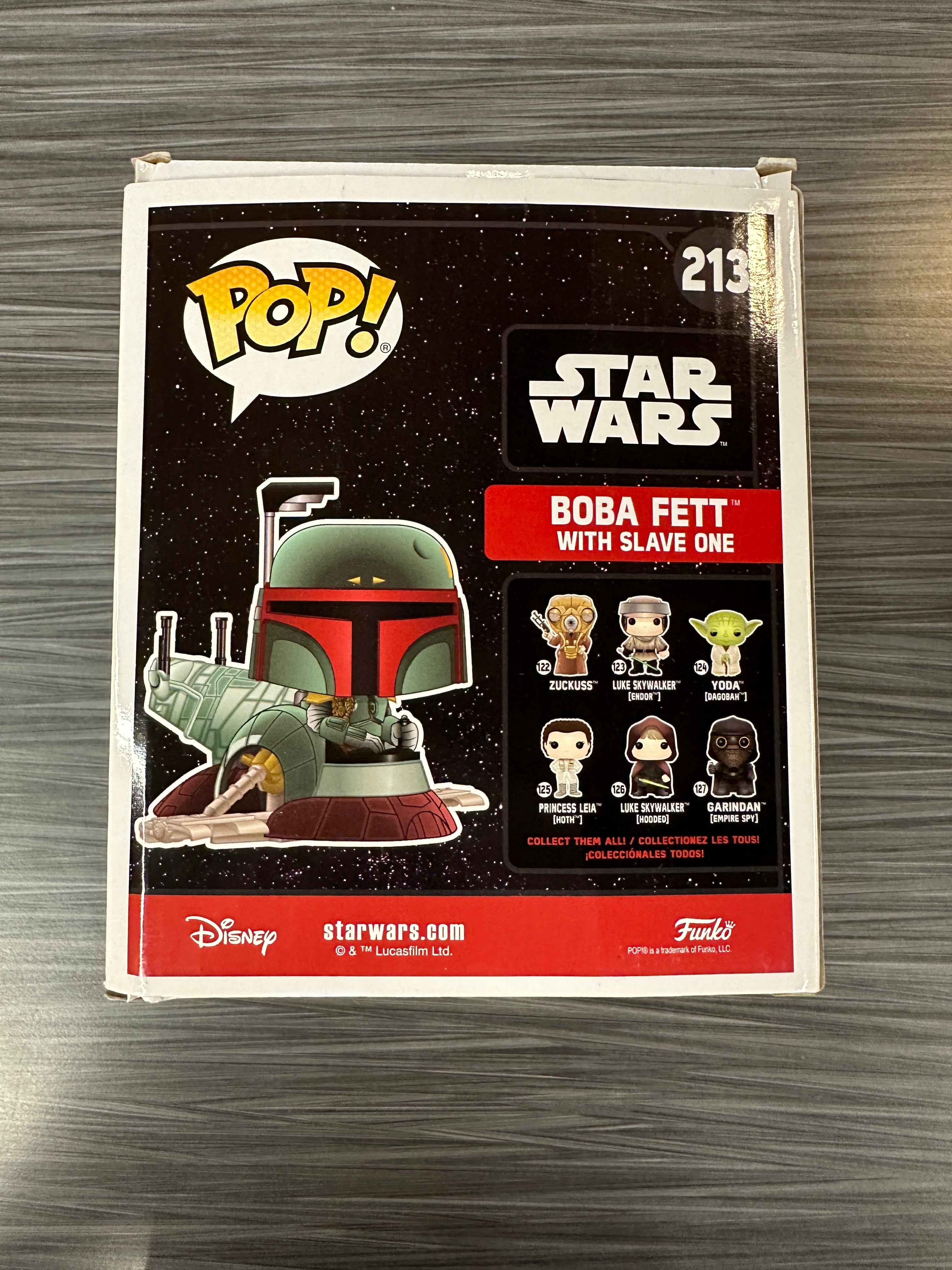 スターウォーズ　Funko POP ♯213 ボバフェットwith スレイブワン Boba Fett With Slave One Funko Pop! #213 - The Pop Central