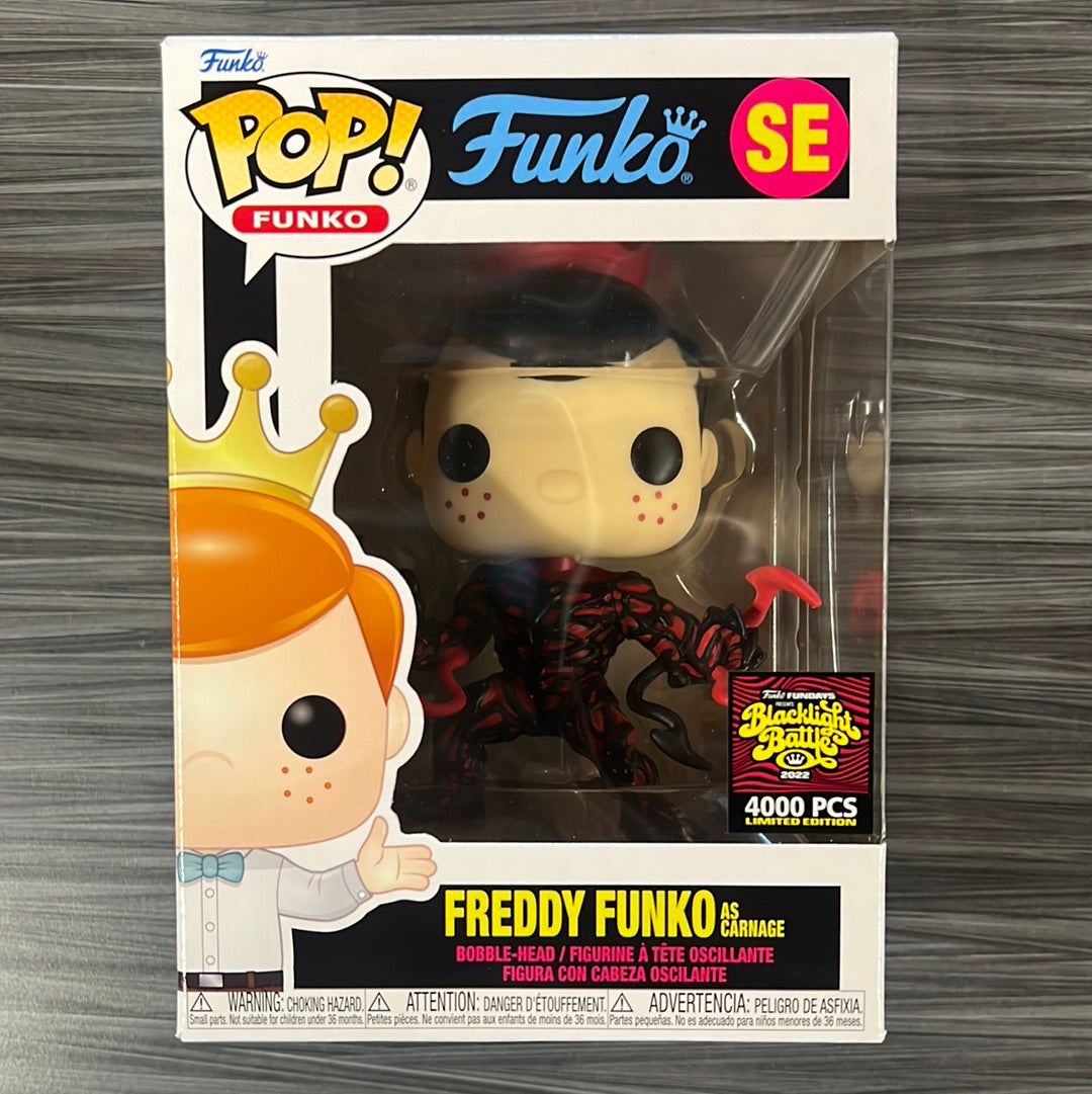 funko pop フレディ　ホラー　フィギュア　ブラックライト　限定 Funko POP! Funko: Freddy Funko as Carnage (Blacklight Battle