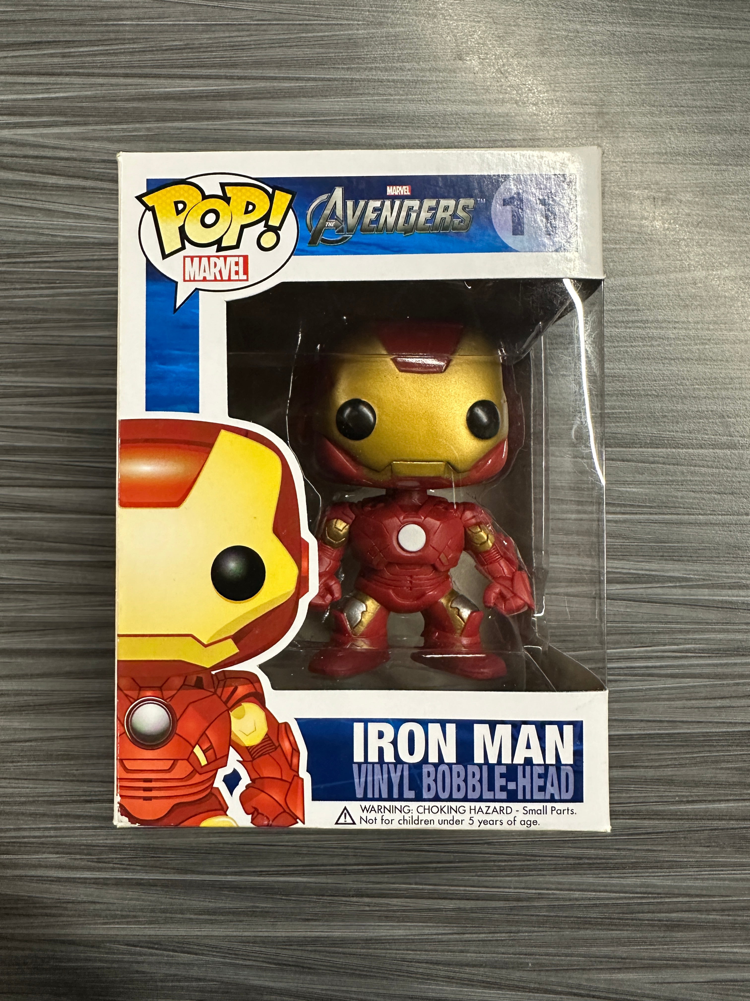 Funko POP! Marvel: Avengers - Iron Man [Large Font](Damaged