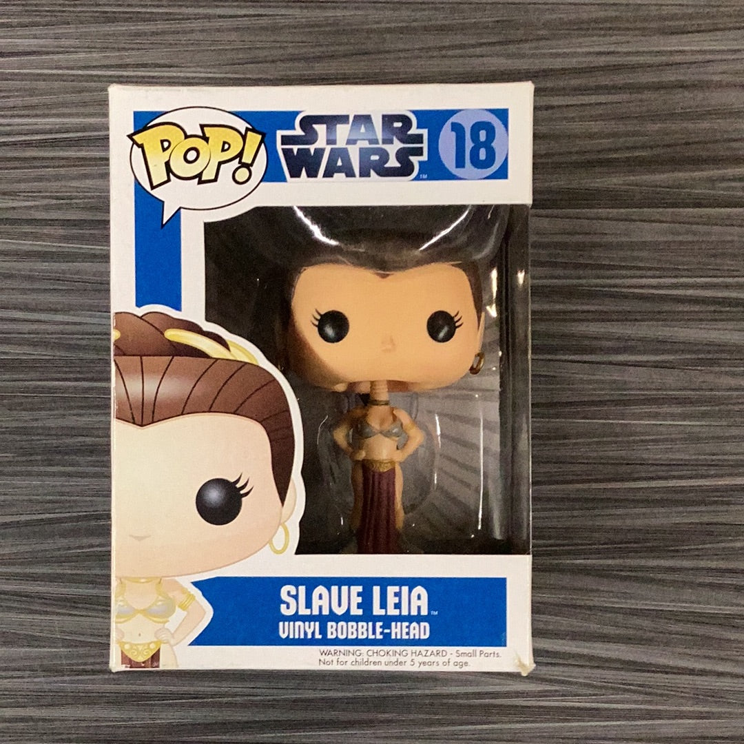 Funko POP! Star Wars: Slave Leia (Damaged Box) #18 | eBay